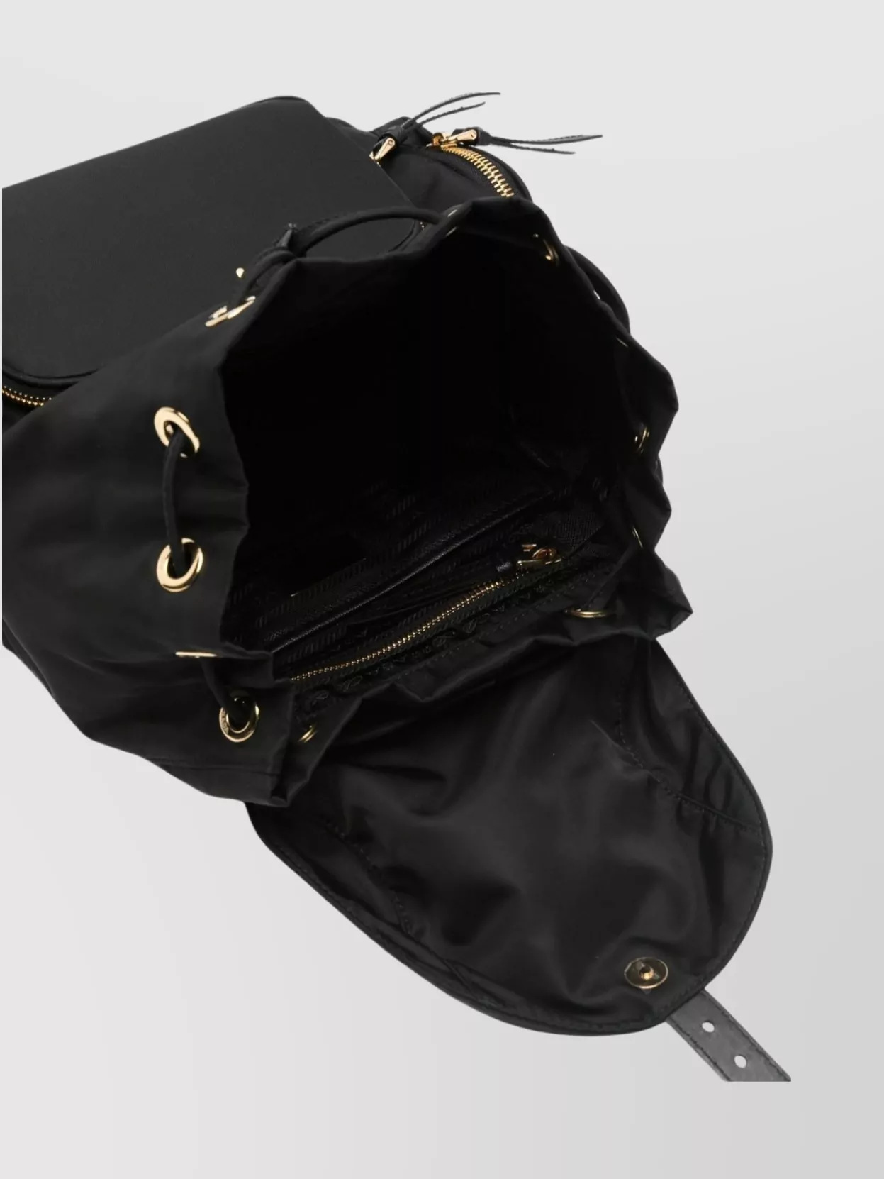 Prada Functional Backpack With Adjustable Straps And Pocket