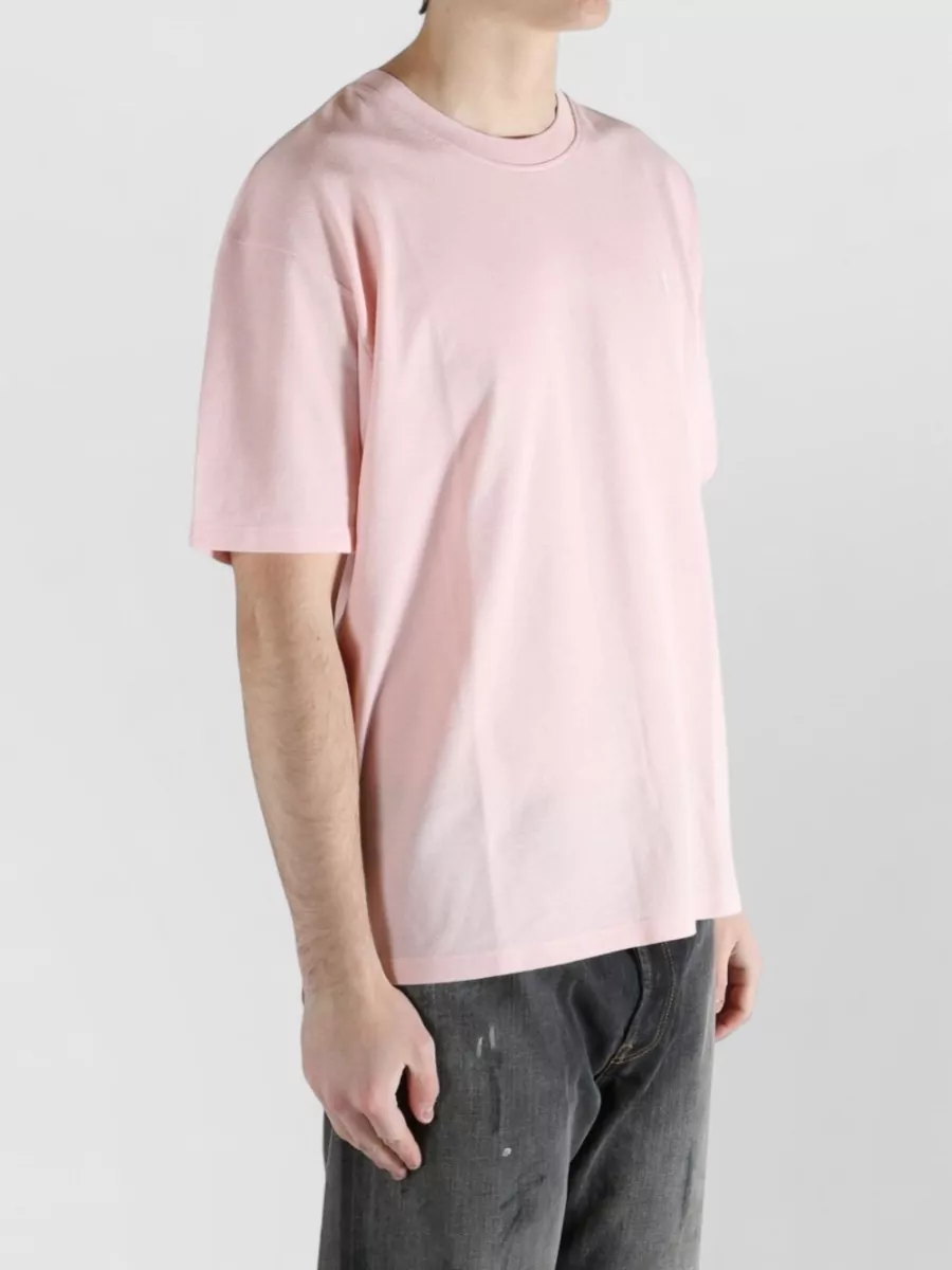 Saint Laurent Cotton Crew Neck Short Sleeve T-Shirt