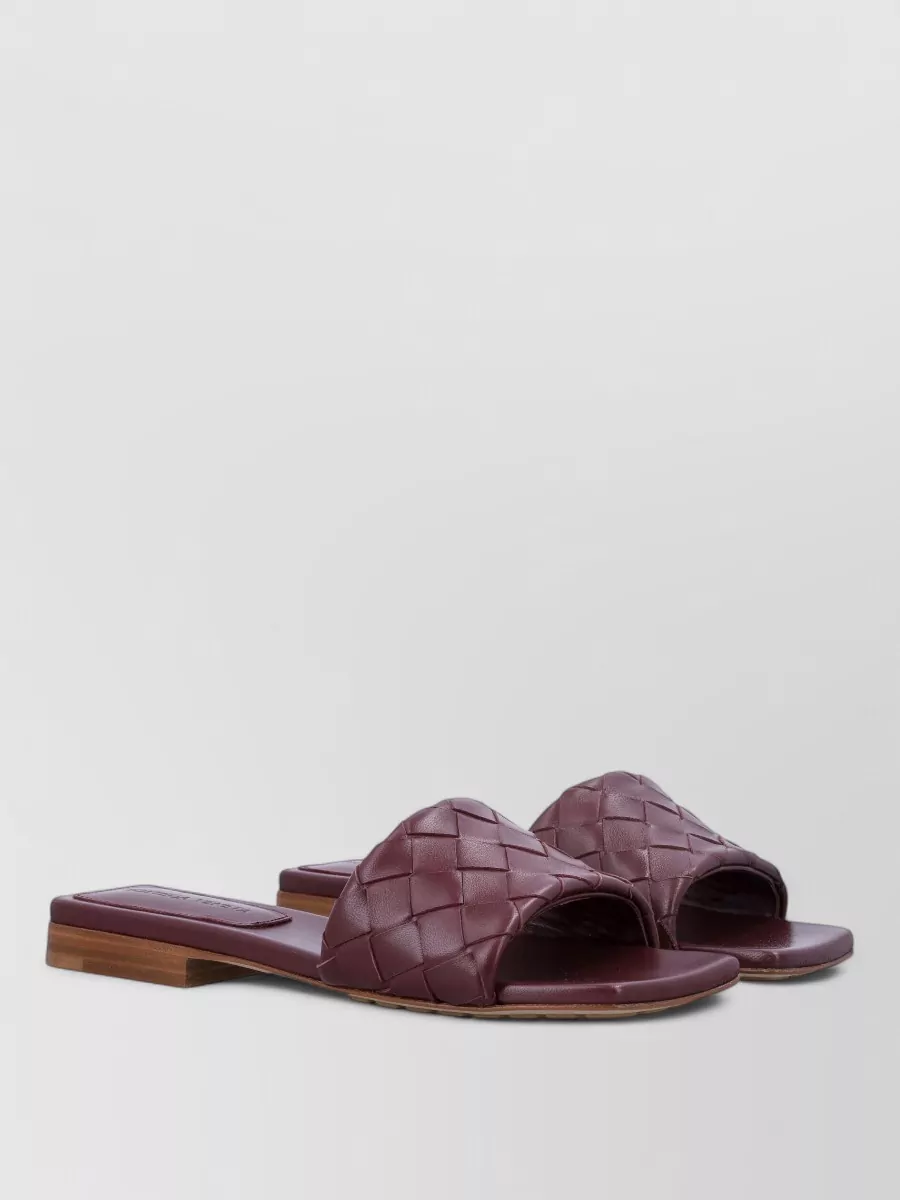 Bottega Veneta leather flat mules