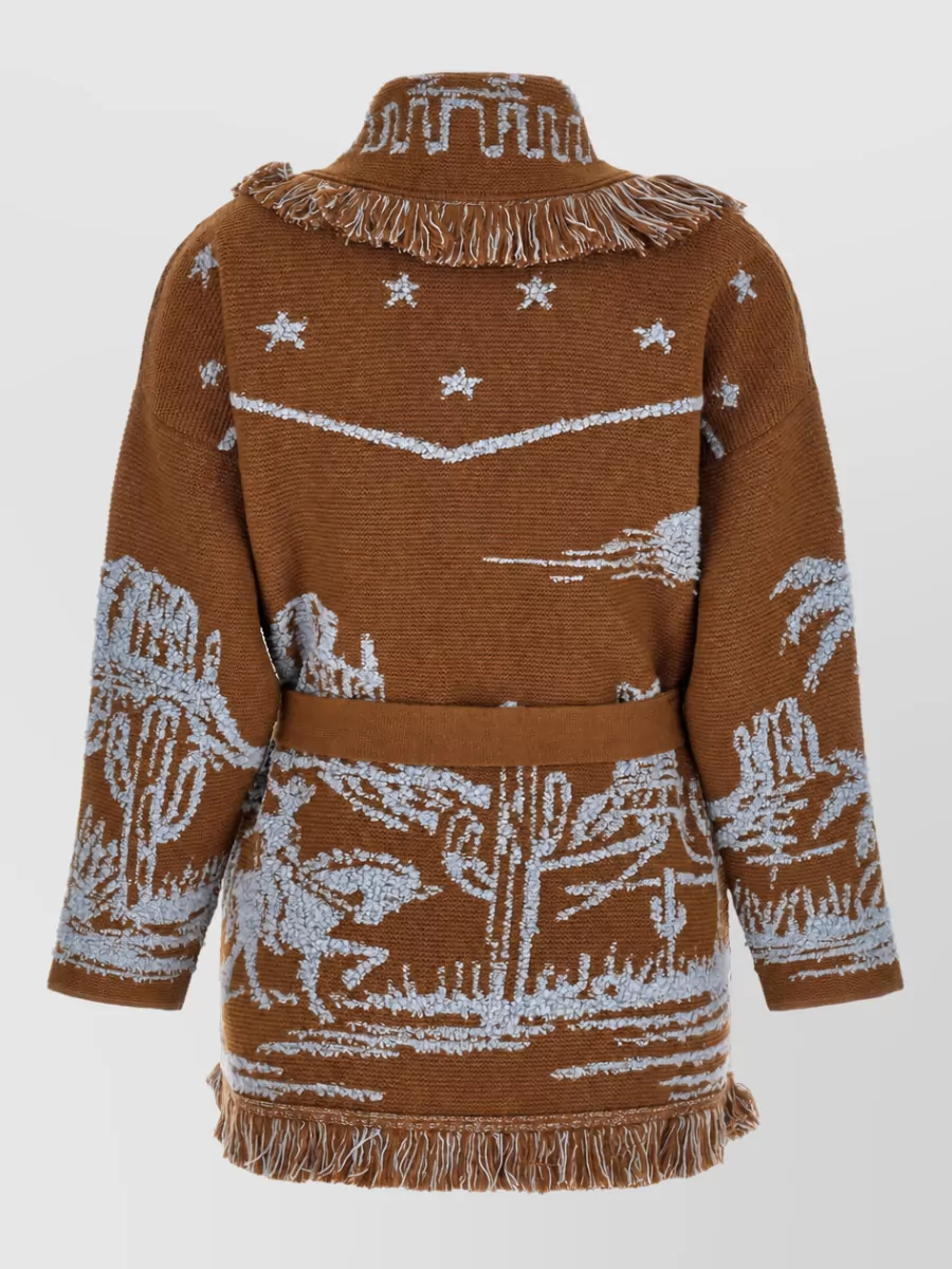 Alanui Cashmere Canyon Spirit Fitted Cardigan