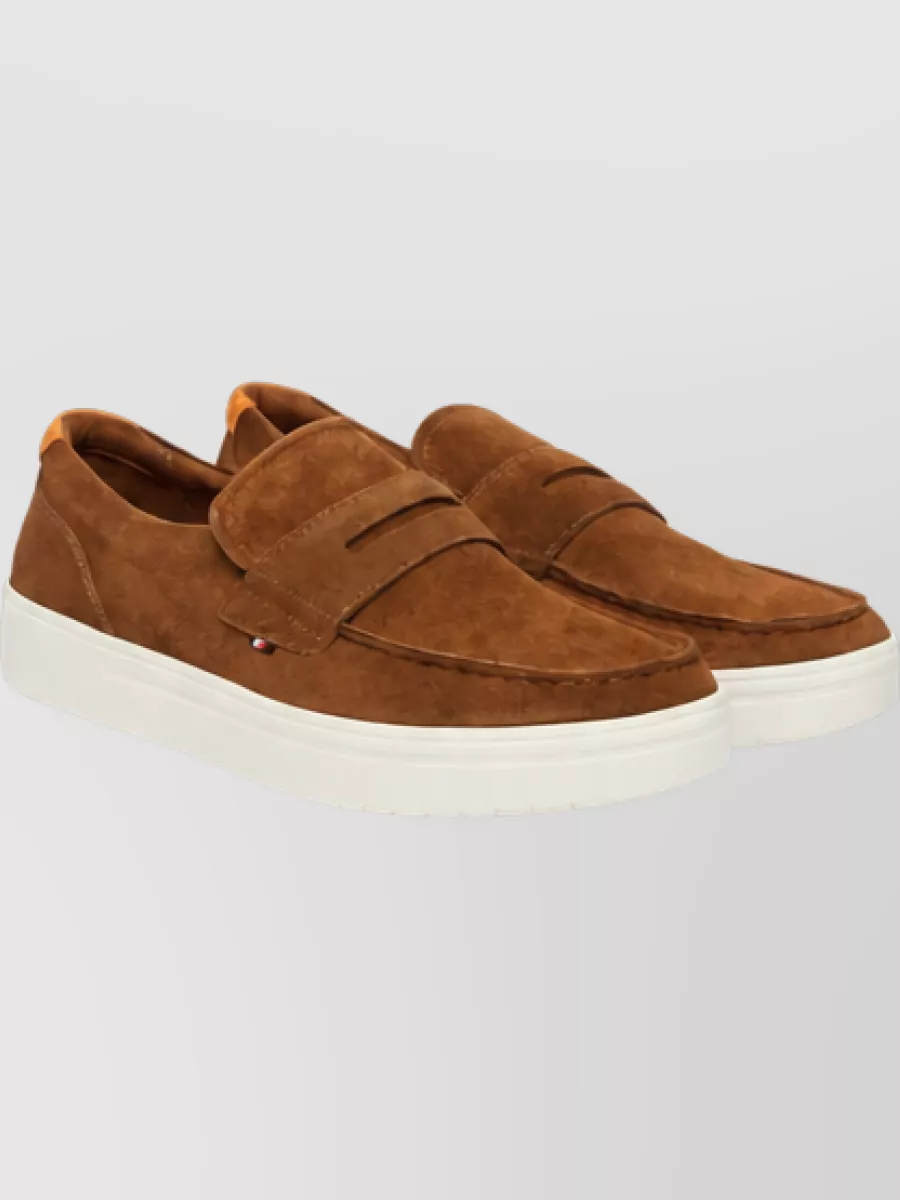 Tommy Hilfiger Suede Leather Slip-On Loafers