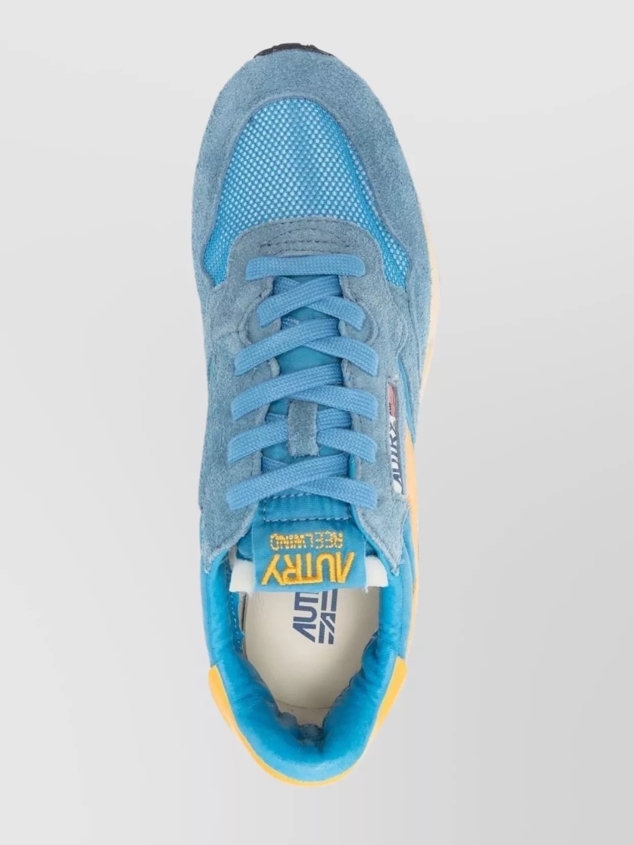 Autry Low Leather Sneakers With Suede And Mesh