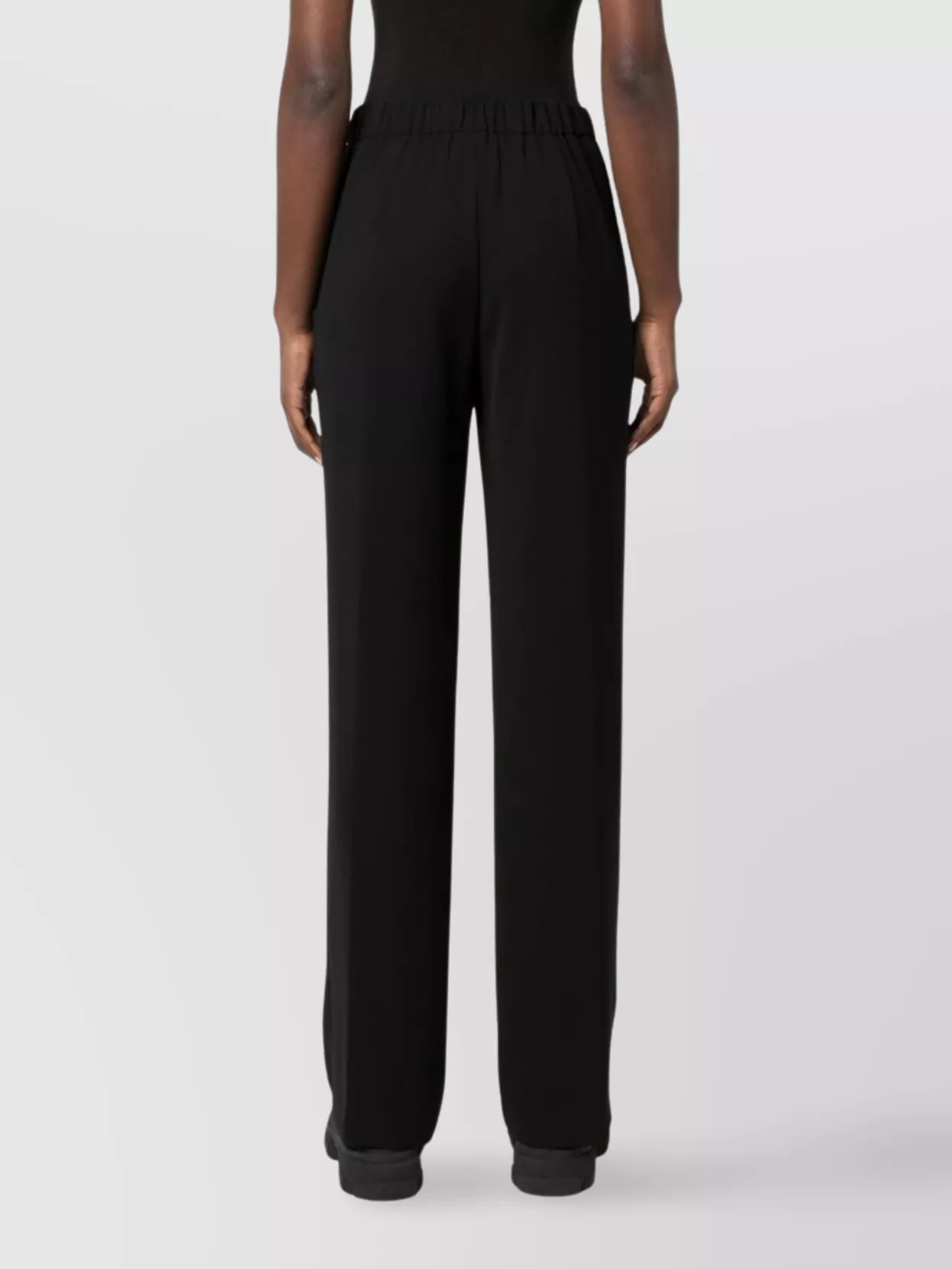 Parosh Straight Leg Trousers Ruched Detailing