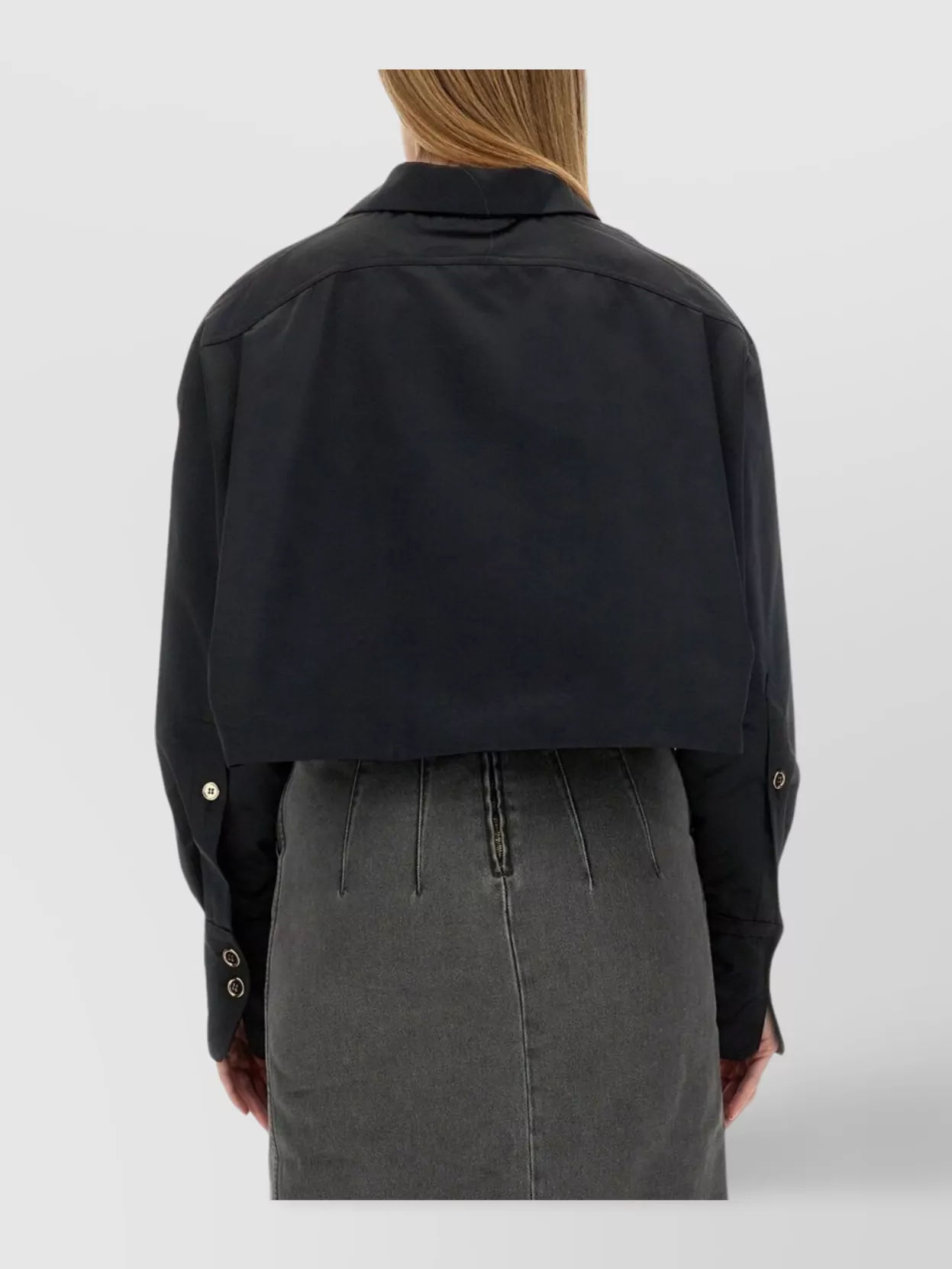 Patou Jacket Cropped Length Gold Buttons
