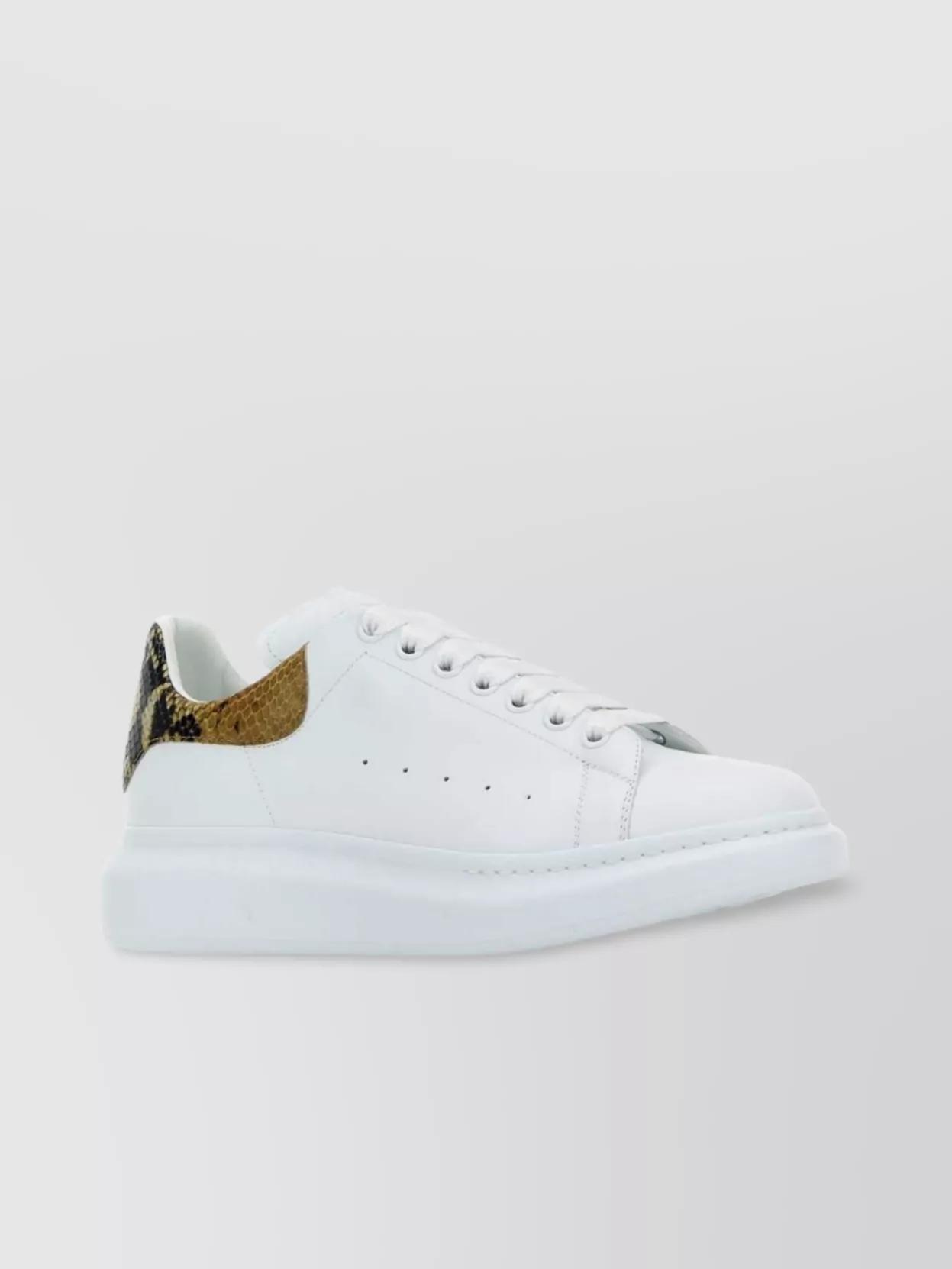 Alexander Mcqueen Sneakers Leather Heel Printed