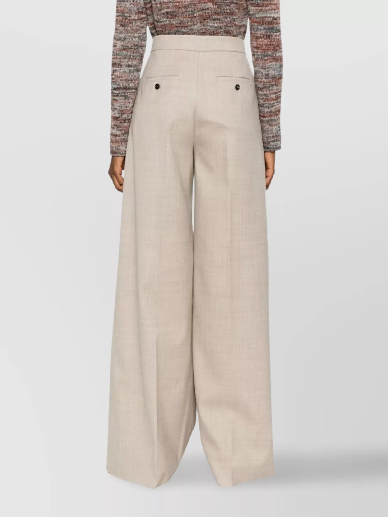 Max Mara Wide Leg Trousers Pleated Front