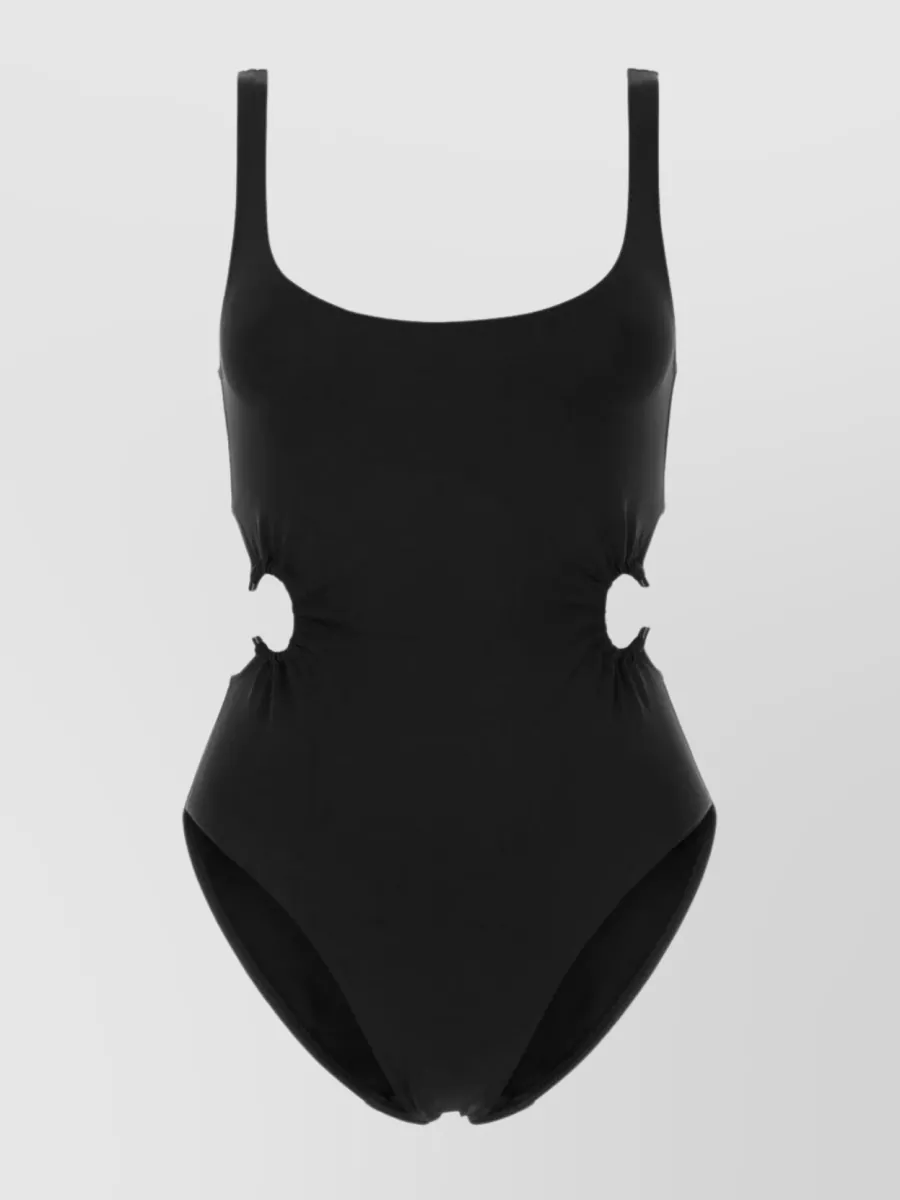 Chloé Scoop Neck Nylon Swimsuit With Ring Accents