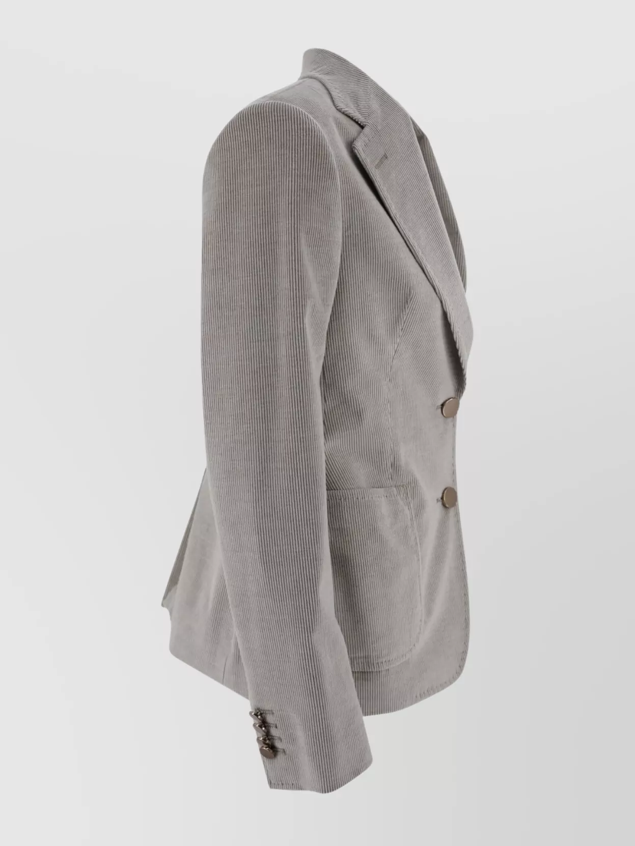 Tagliatore Tailored Blazer With Notch Lapel And Front Pockets In Gray