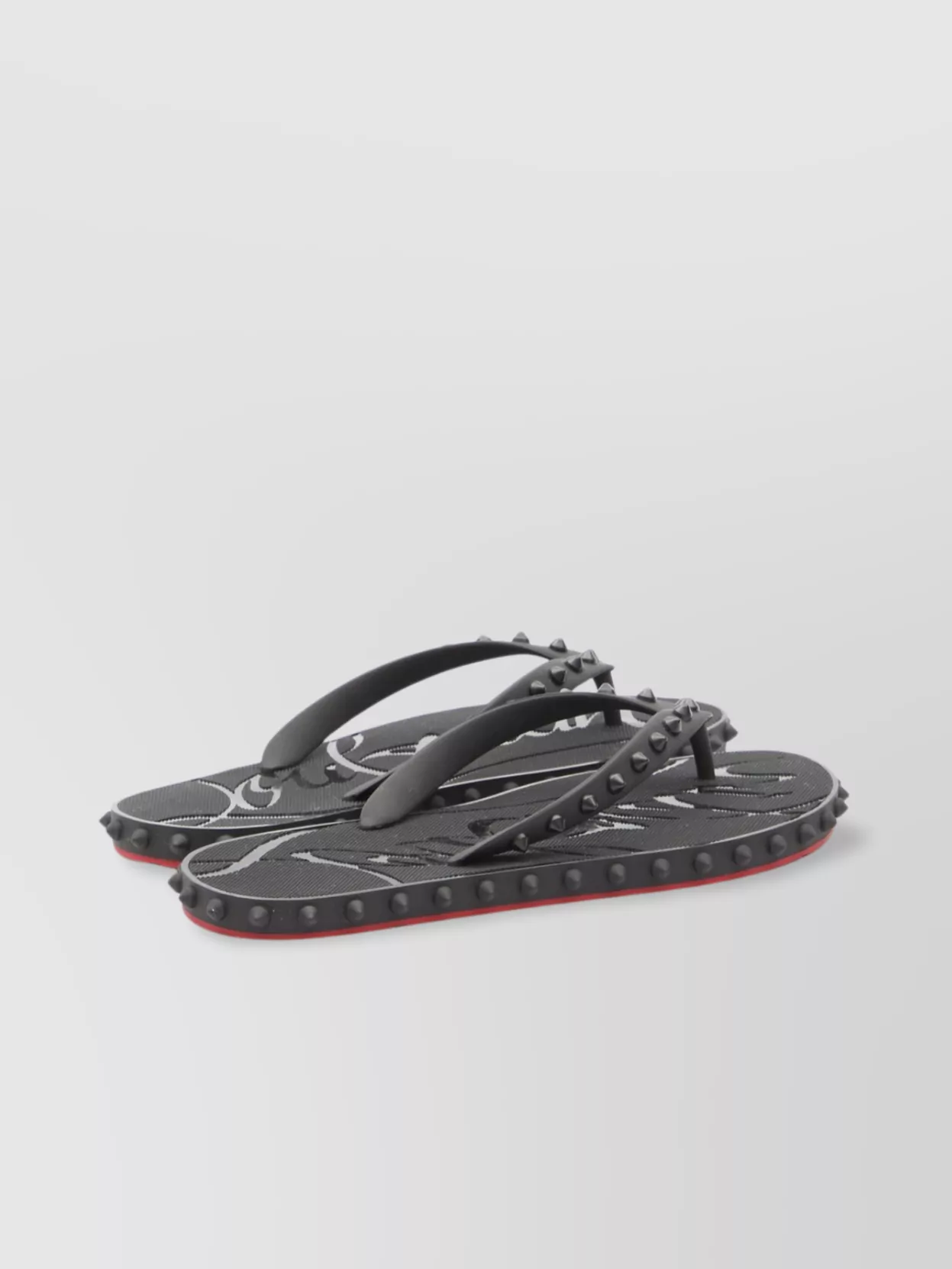 Christian Louboutin Unique Studded Slide Sandals