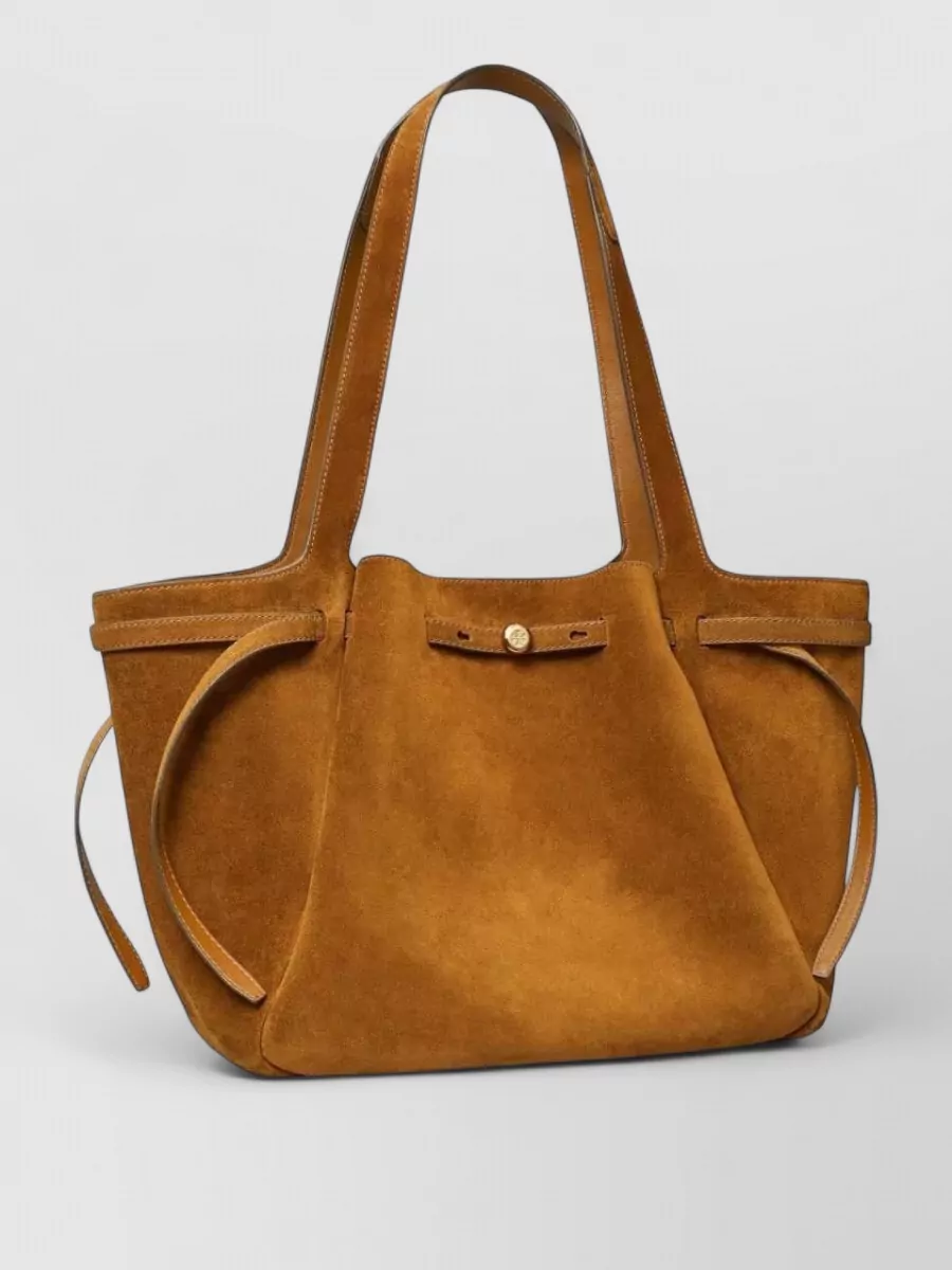 Tory Burch Romy Large Suede Leather Tote Bag