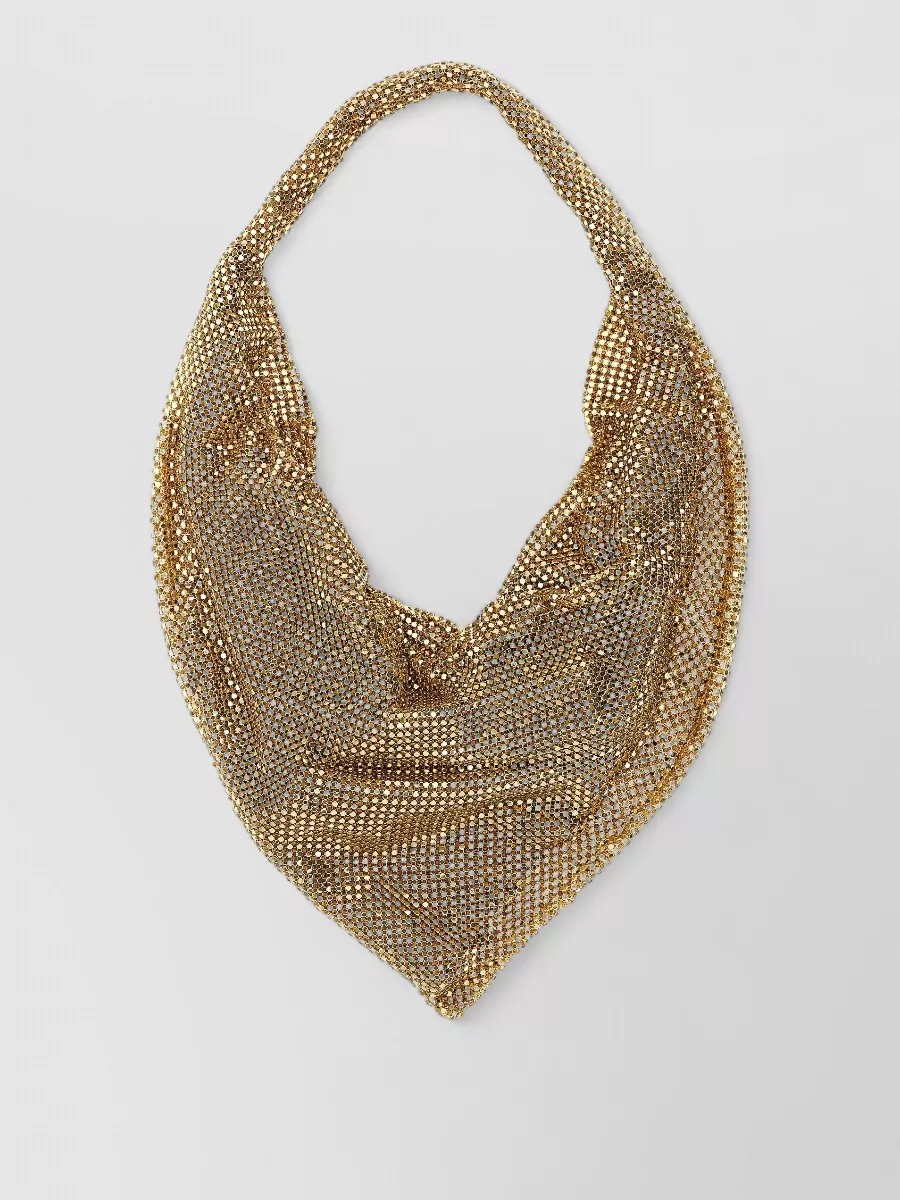 Benedetta Bruzziches crystal-embellished draped clutch bag