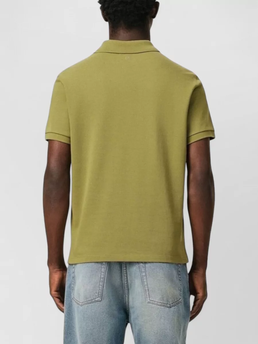 Ami Paris Short-Sleeve Polo Shirt