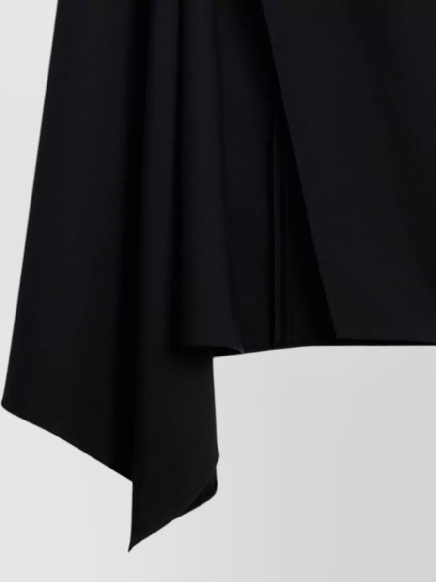 Givenchy Wool High-Rise Asymmetric Midi Skirt