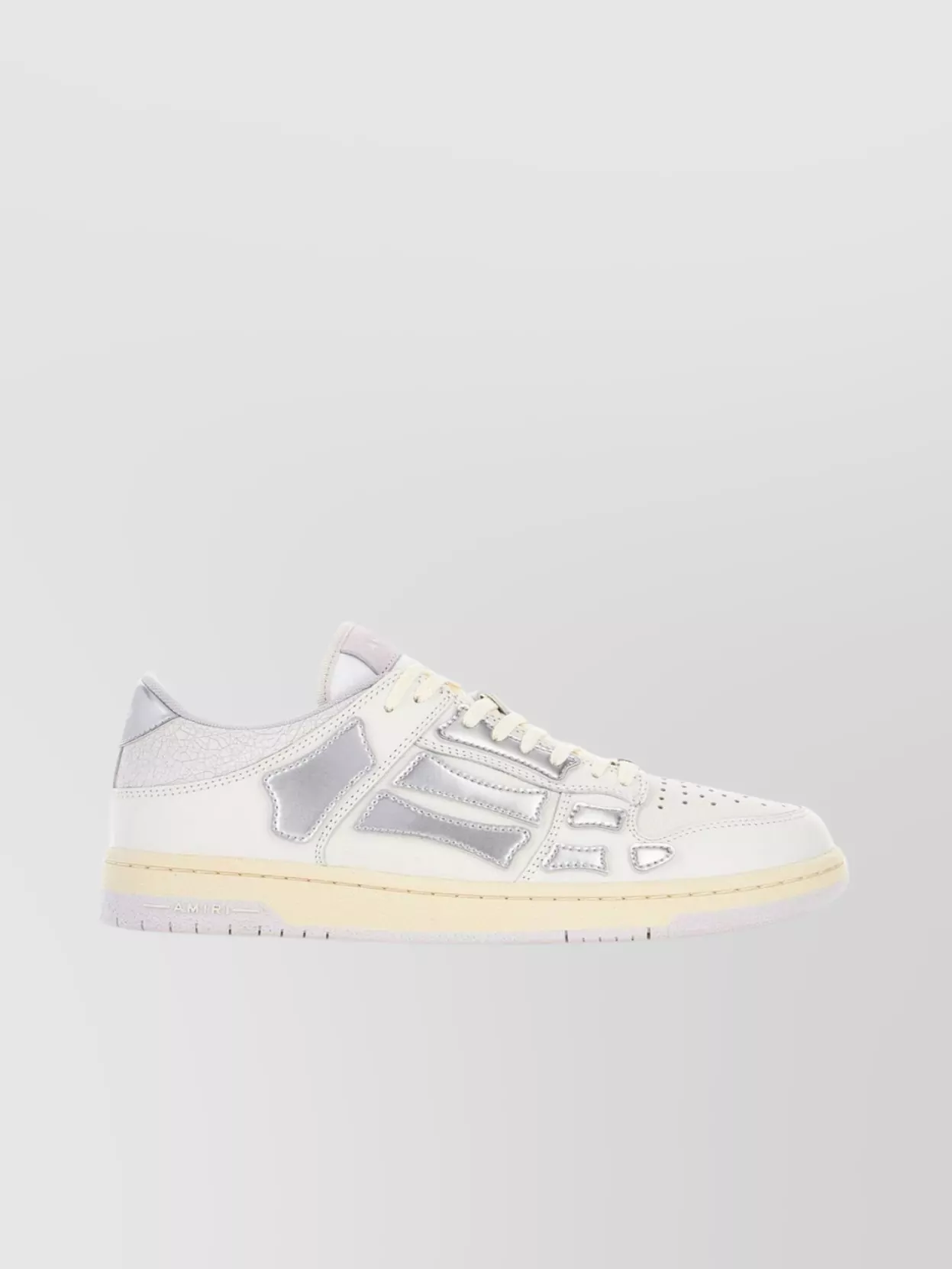 Amiri Leather Sneakers With Contrasting Side Inserts