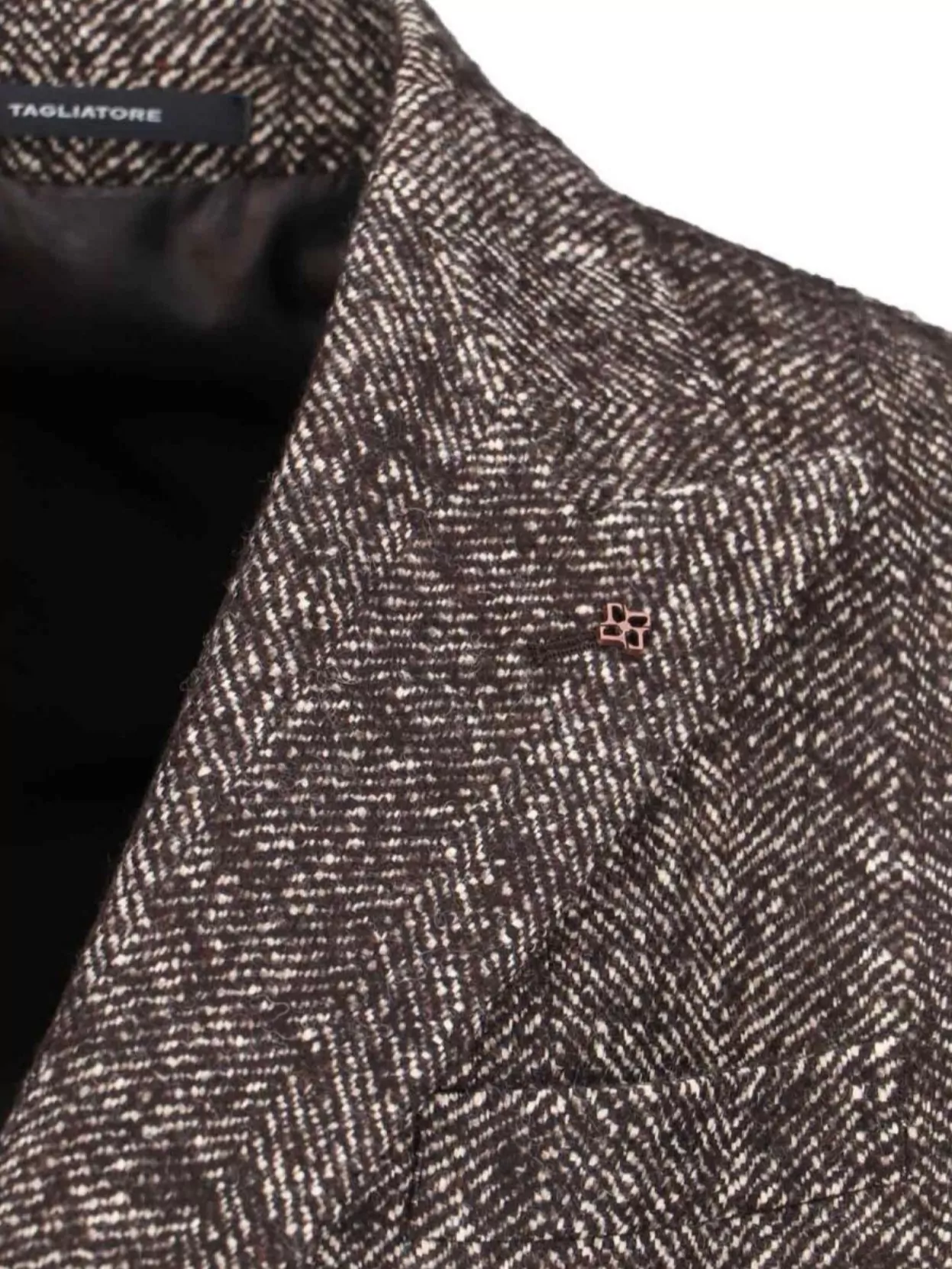 Tagliatore Long Length Double-Breasted Notch Lapel Jacket
