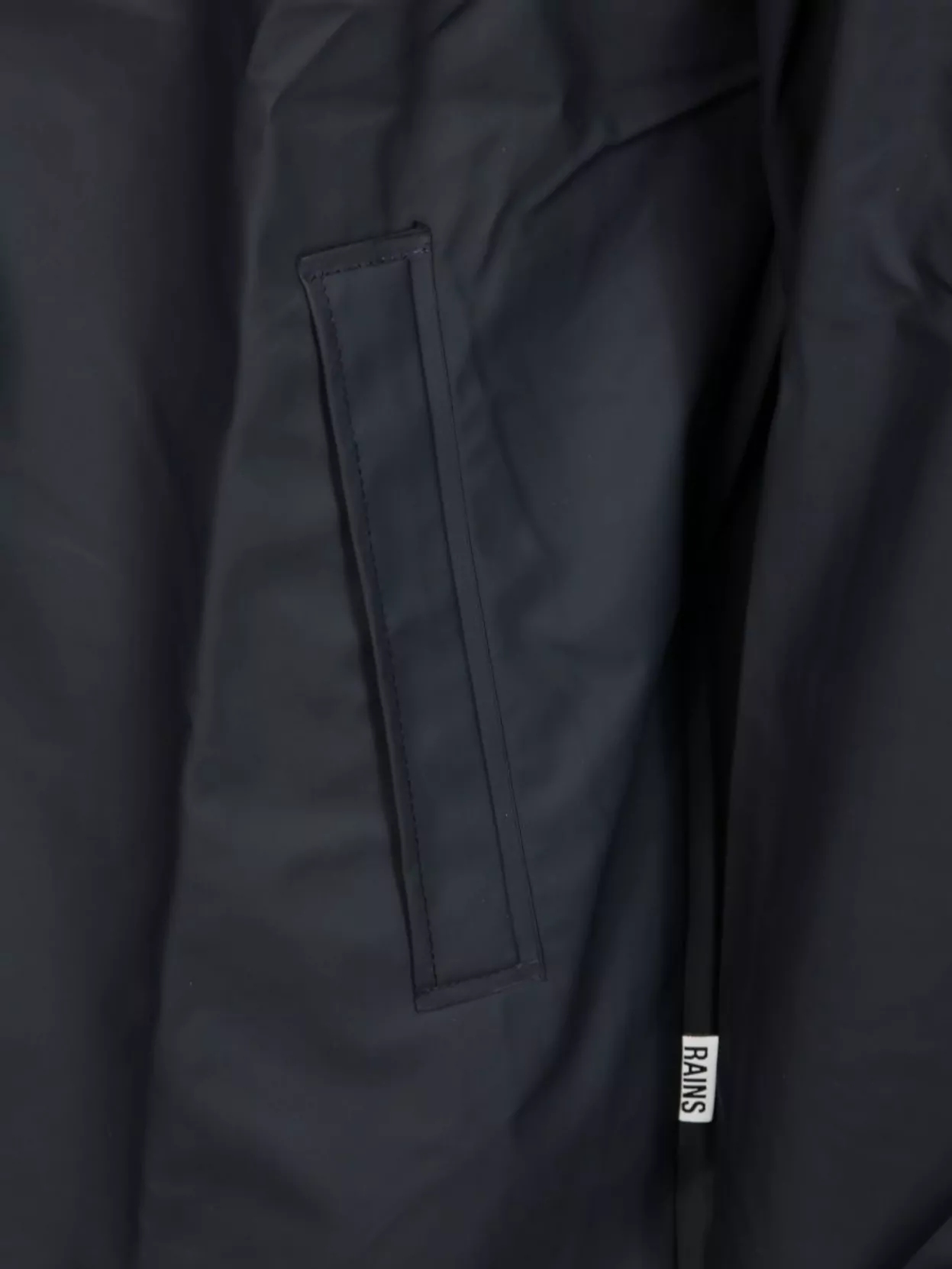Rains Waterproof Jacket With Hood And Pockets