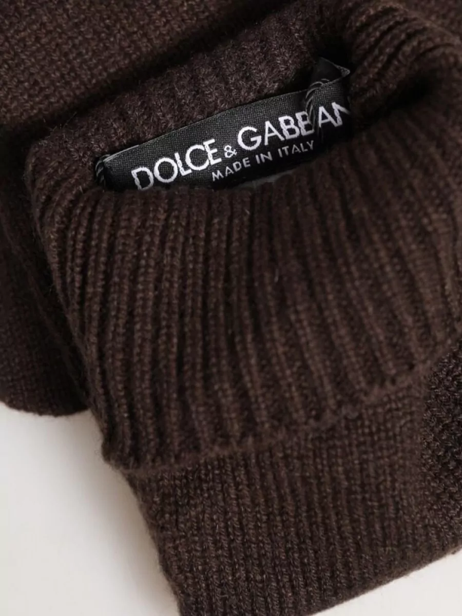 Dolce&Gabbana Cashmere Knitted Elbow-Length Mitten Gloves