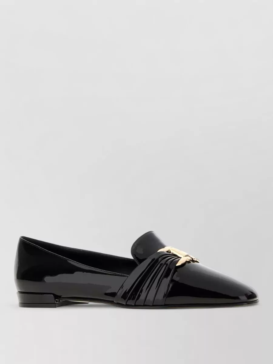 Ferragamo leather ballerina shoes