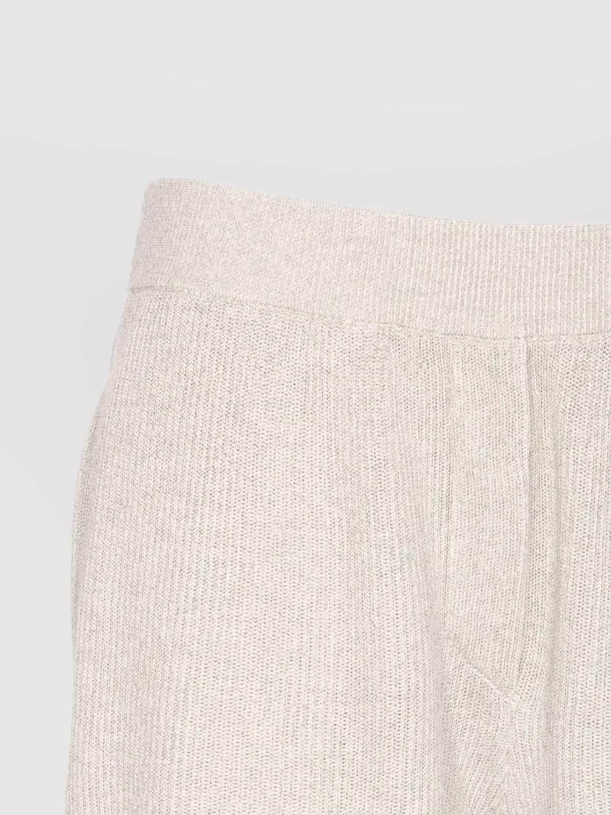 Brunello Cucinelli Flared Trousers Ribbed Elasticized Waist