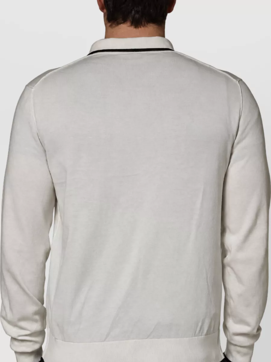 Dolce&Gabbana Cotton Blend Polo Sweater