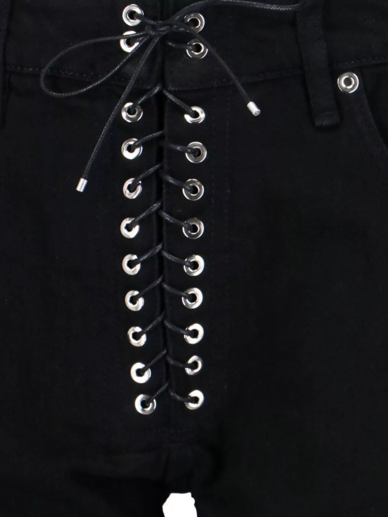 Ludovic De Saint Sernin Straight Trousers With Eyelet And Back Pocket