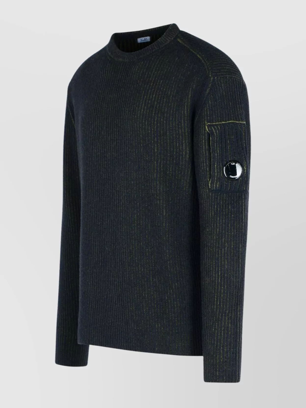 C.p. Company Wool Blend Sweater Arm Pocket
