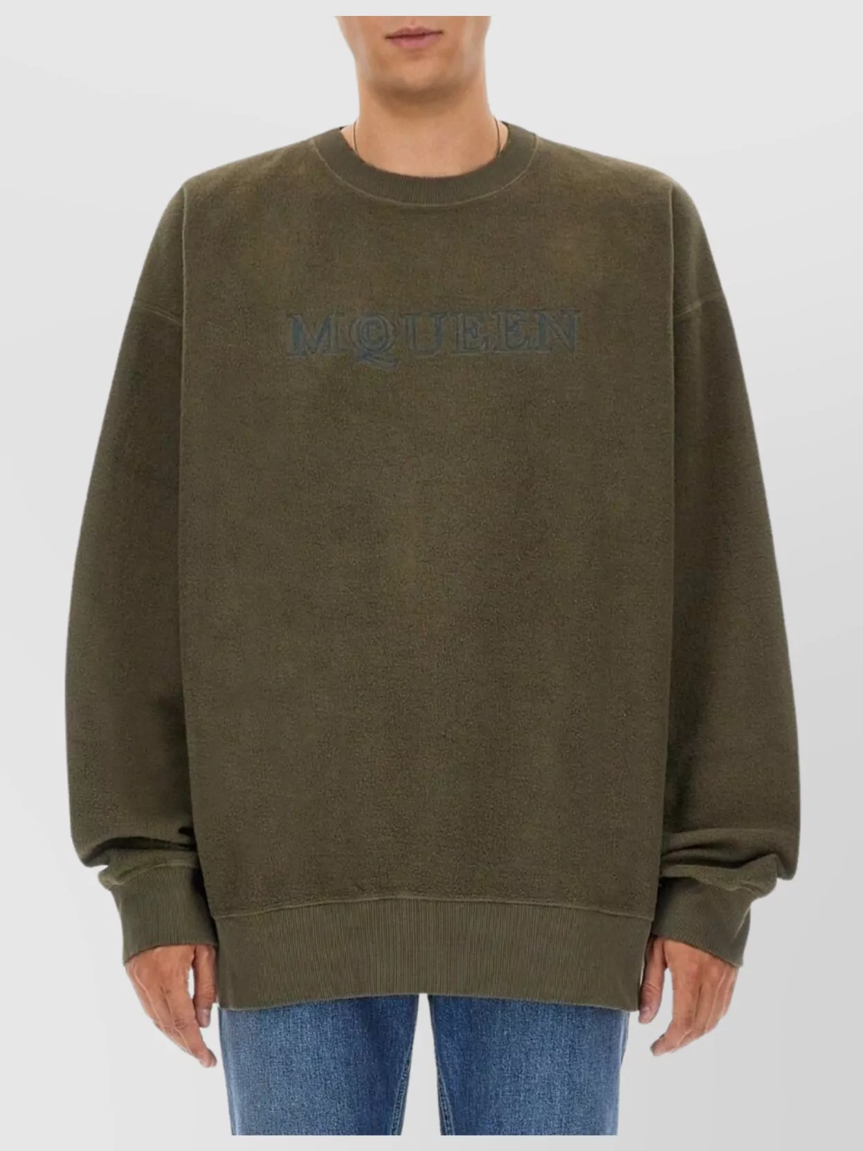 Alexander Mcqueen Logo Crew Neck Sweater