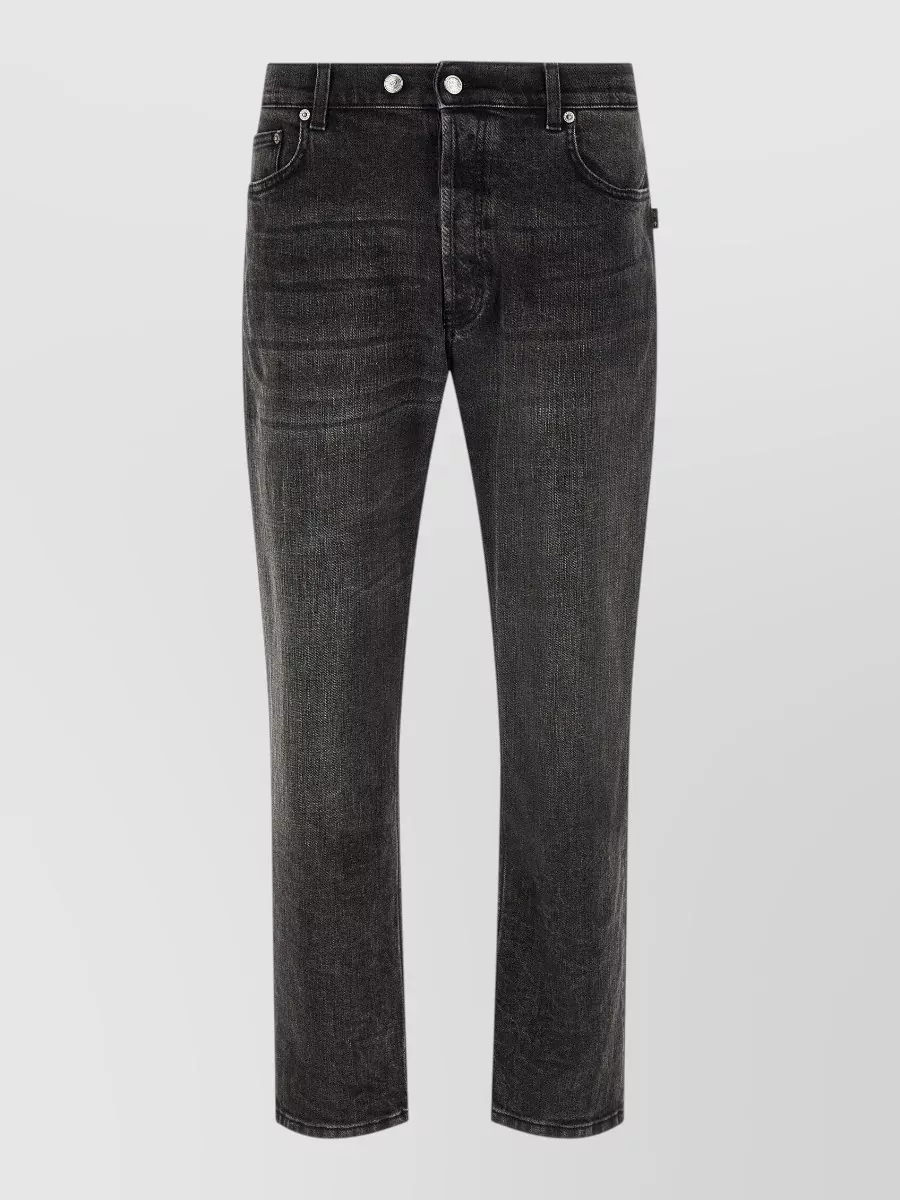 Department 5 denim mid-rise tapered cropped jeans