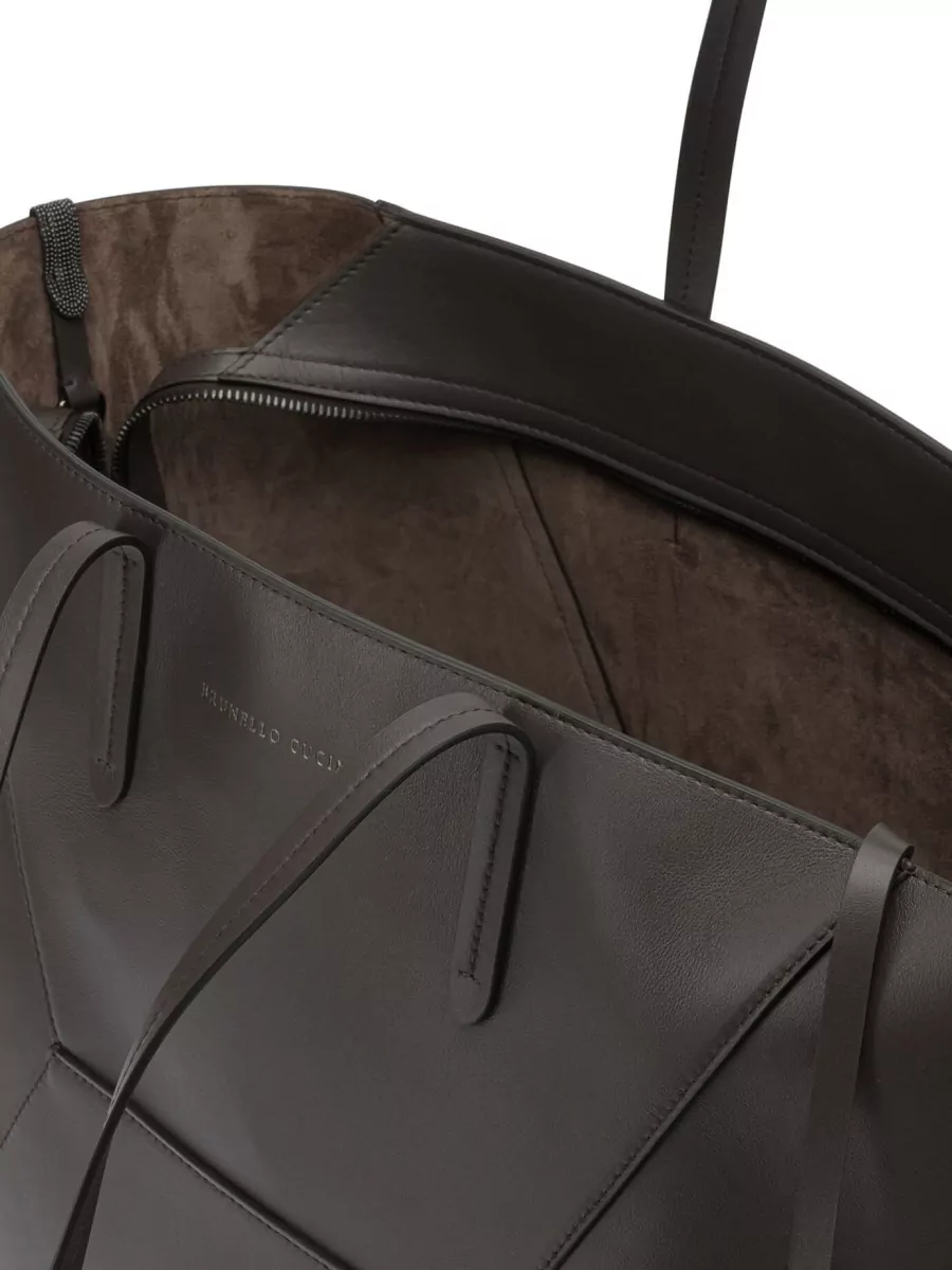 Brunello Cucinelli Large Leather Shoulder Bag