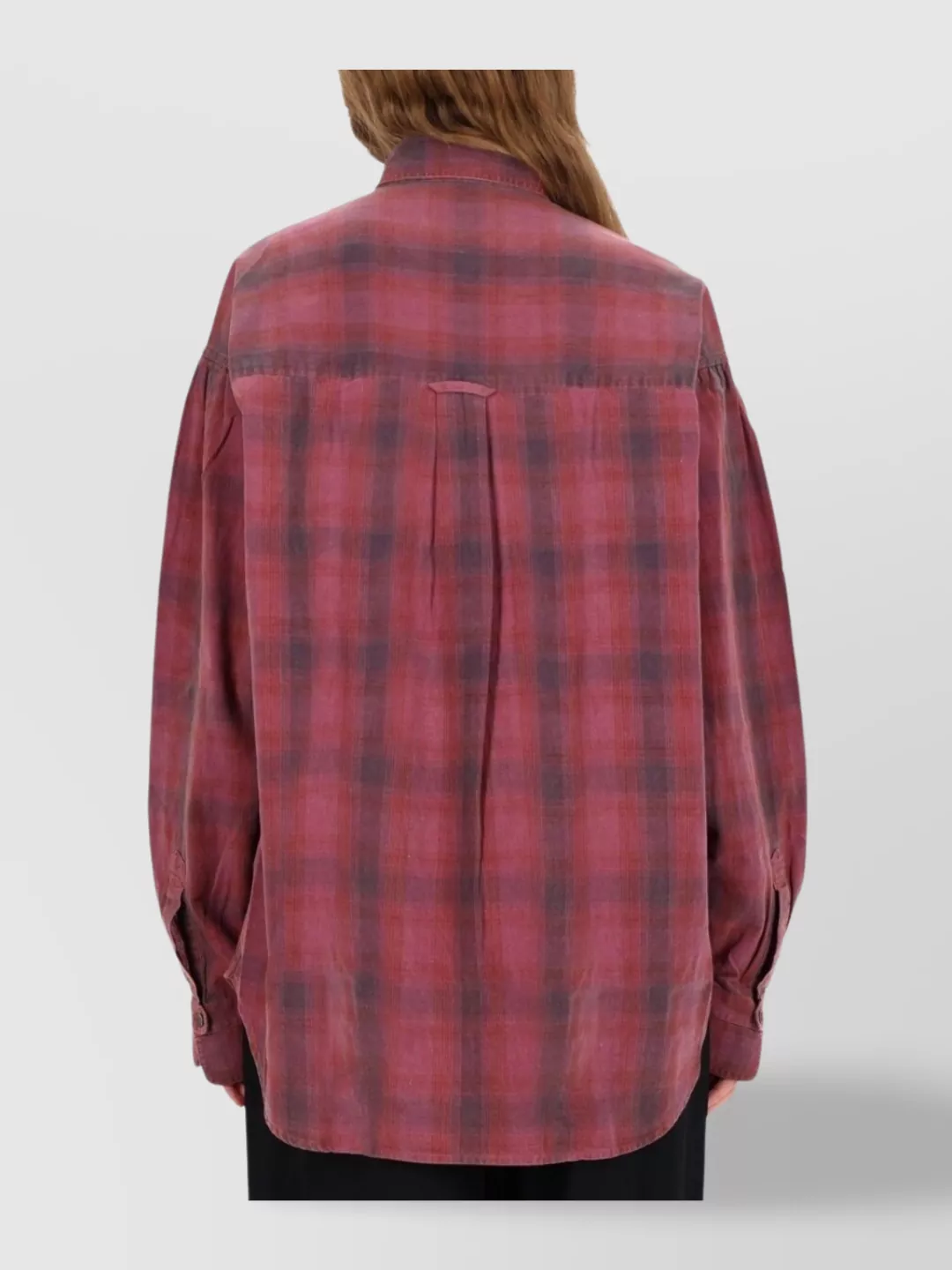 Our Legacy Long Sleeve Collared Plaid Top With Pockets