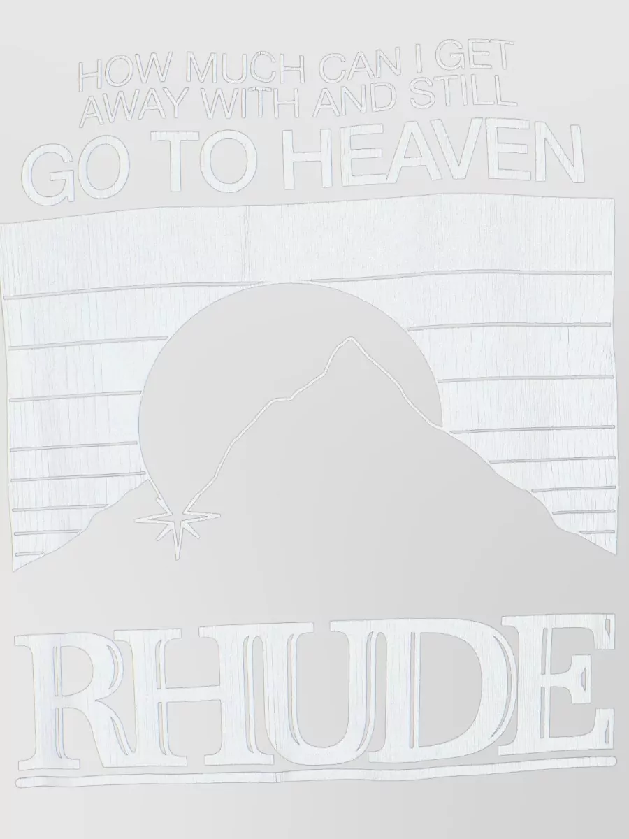 Rhude Graphic Print Crew Neck Short Sleeve T-Shirt