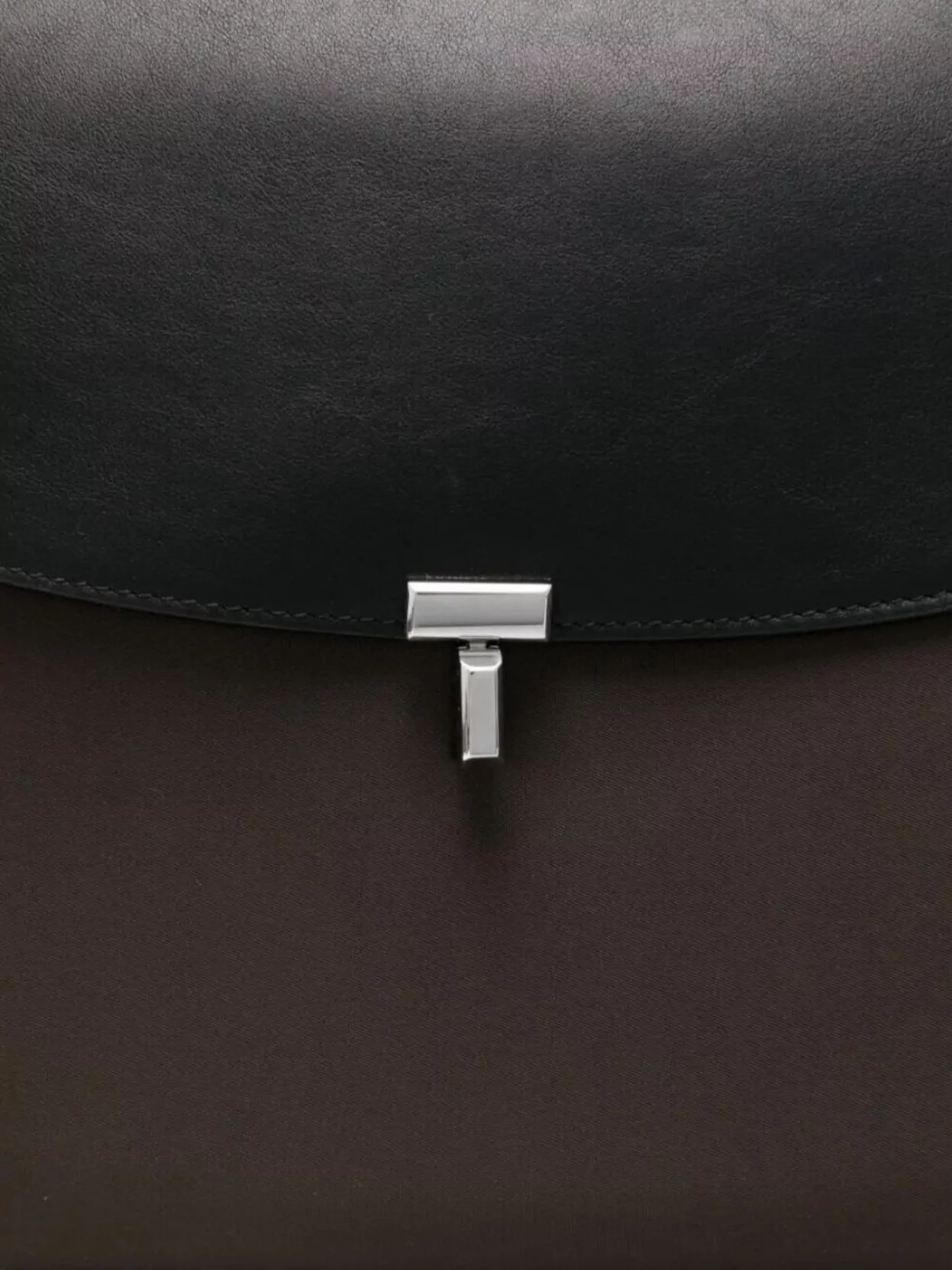 Totême T-Lock Nylon Satchel Adjustable Strap Design