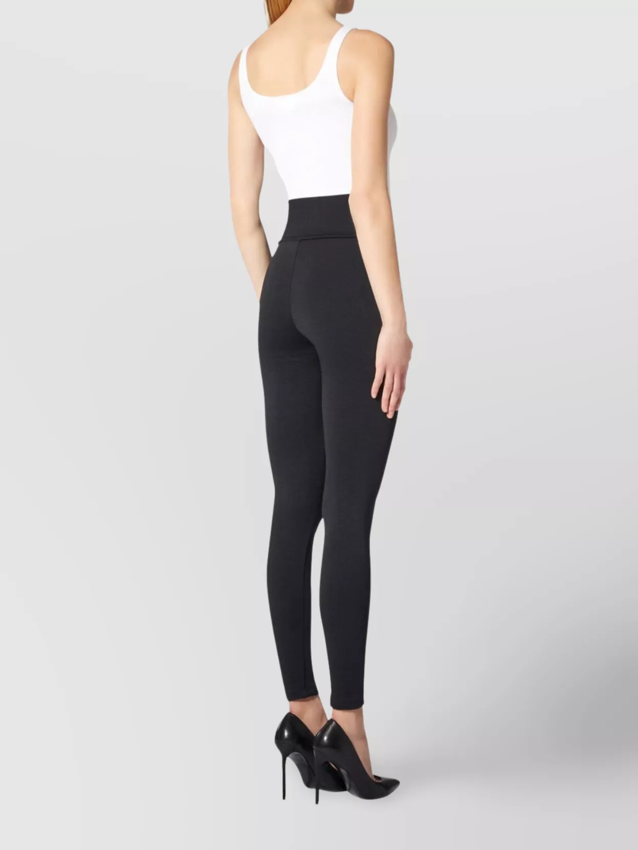Wolford Ribbed Seamless Leggings Elastic Waistband