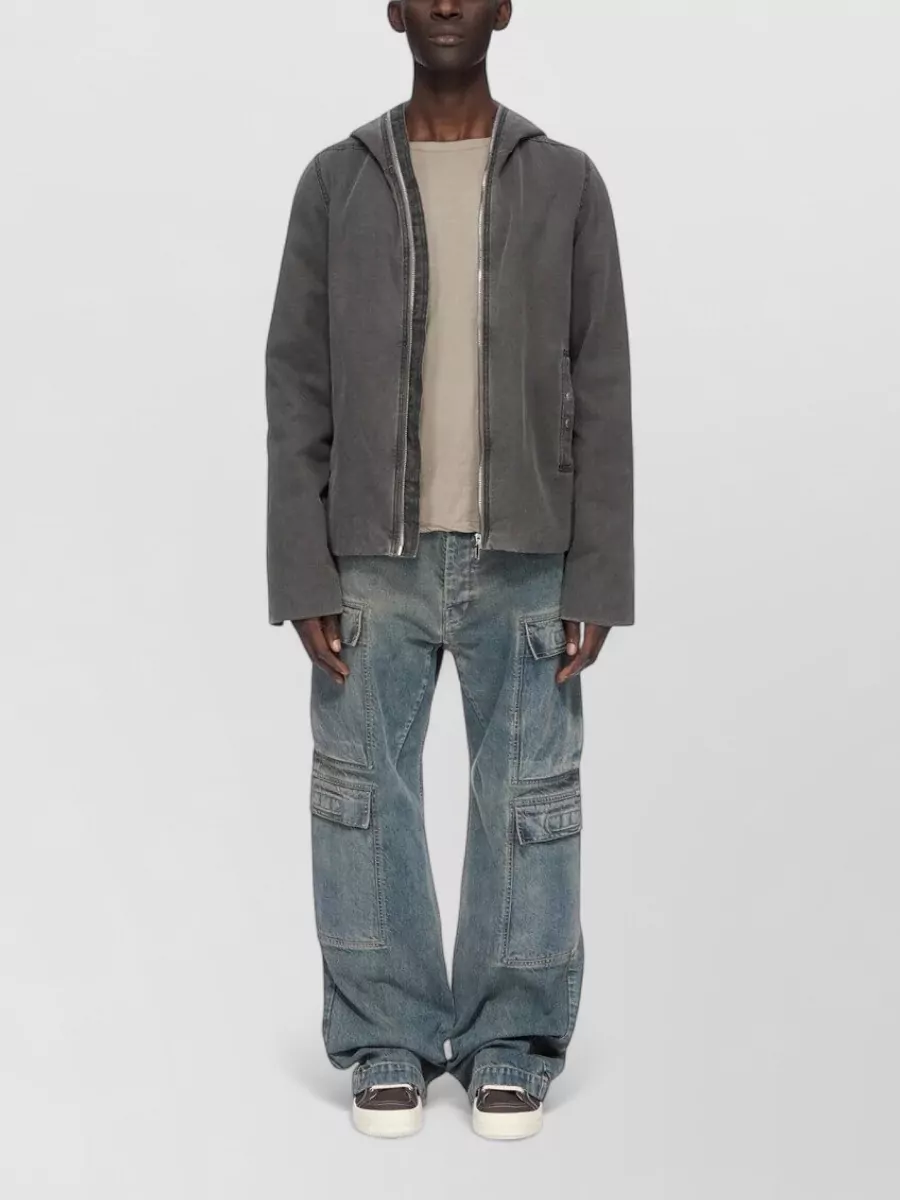 Rick Owens Drkshdw low-rise straight-leg cargo jeans