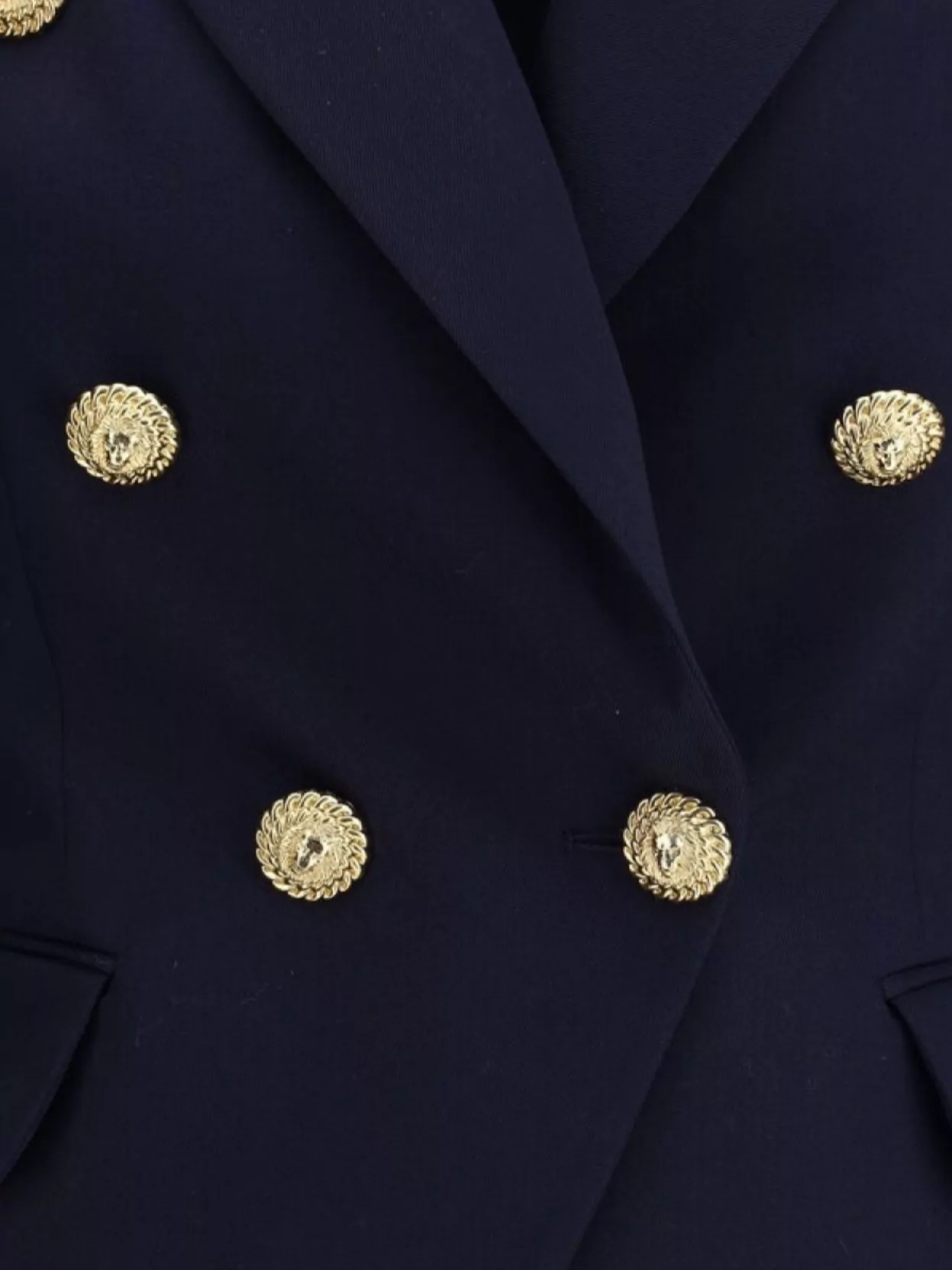 Balmain Structured Double-Breasted Blazer Peak Lapels