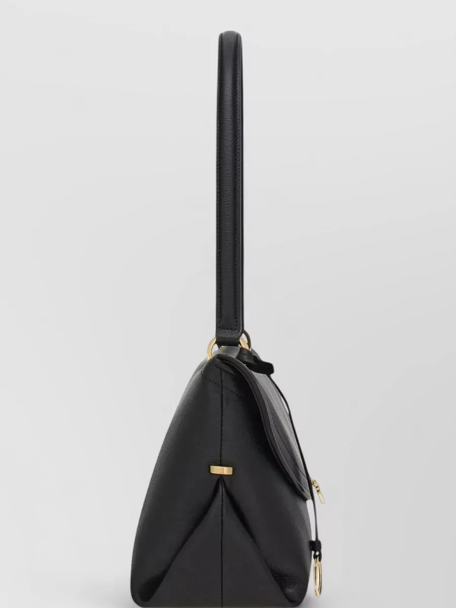 Ferragamo Gancini Medium Leather Clutch Bag