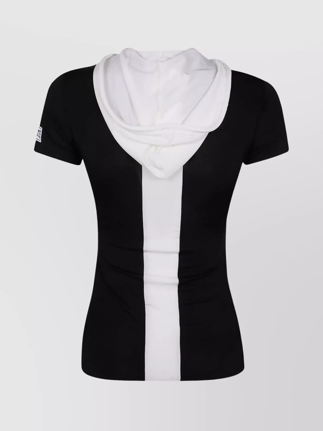 Jean Paul Gaultier Chevron Hooded Baby T-Shirt With Drawstring Detail