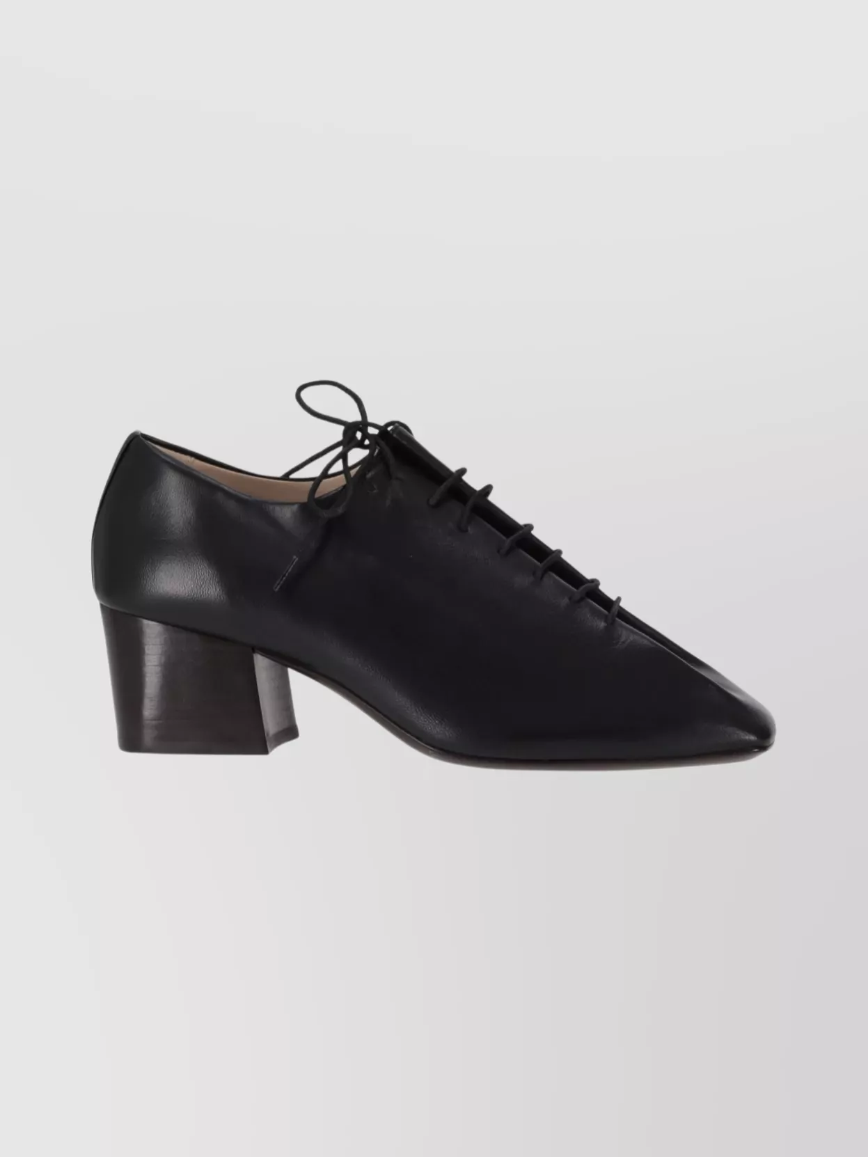 Lemaire Lace-Up Shoes With Block Heel And Square Toe
