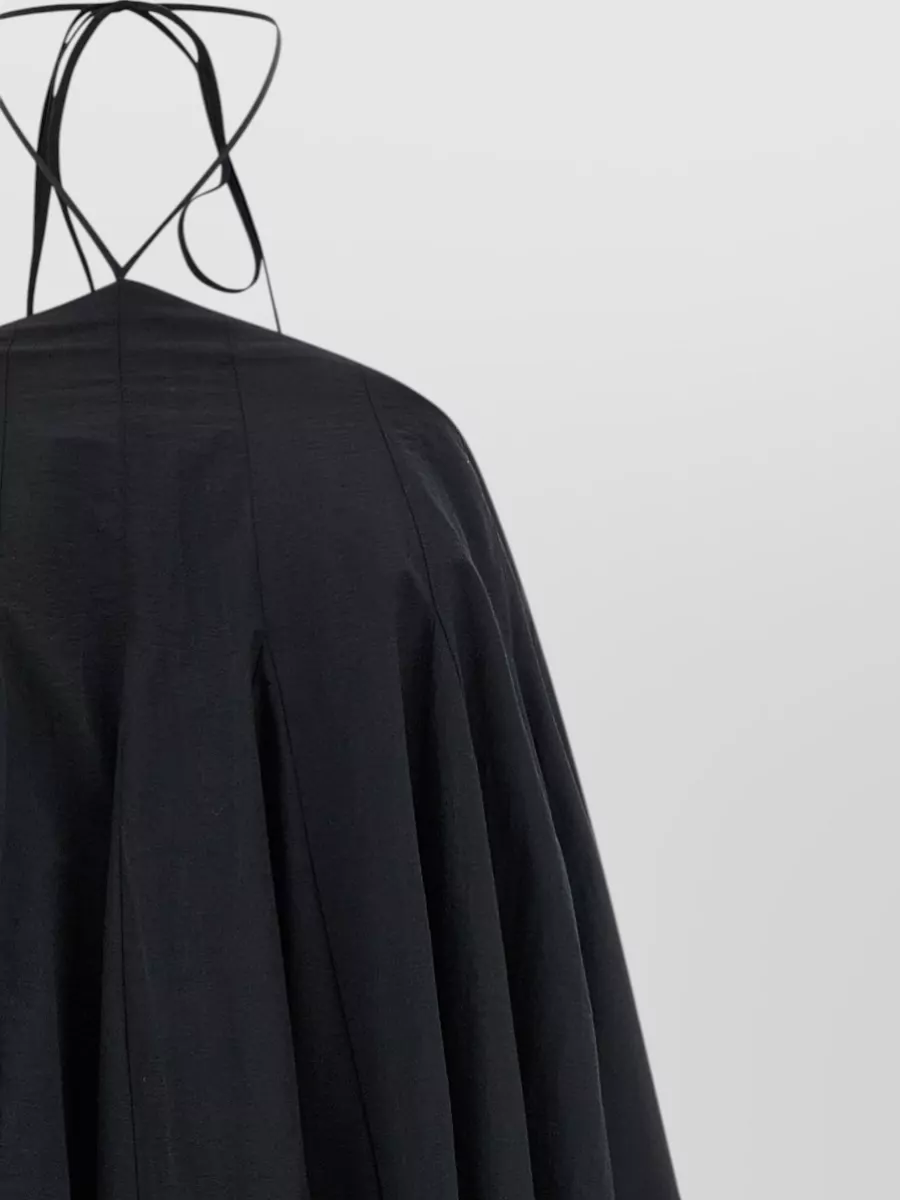 Jacquemus Short Halter Dress Asymmetric Backless Pleated Straps