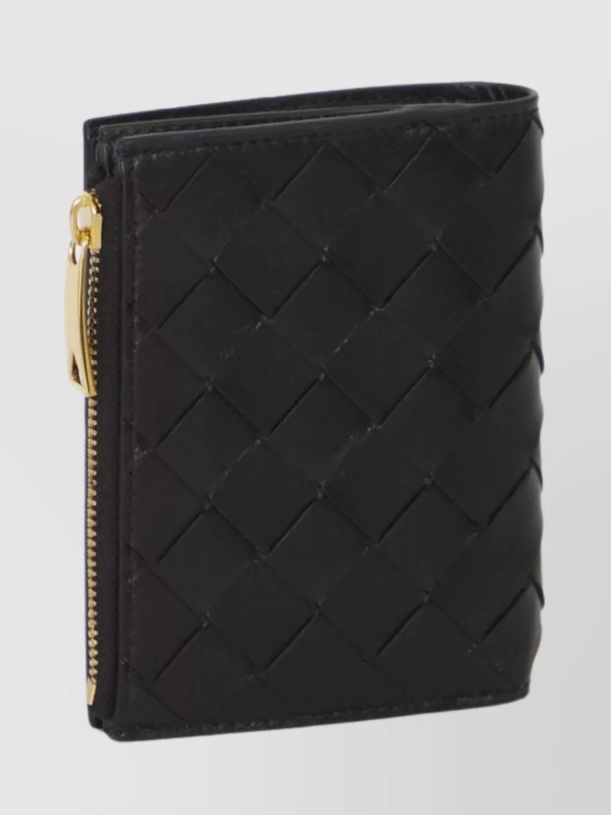 Bottega Veneta Intrecciato Motif Lambskin Leather Wallet