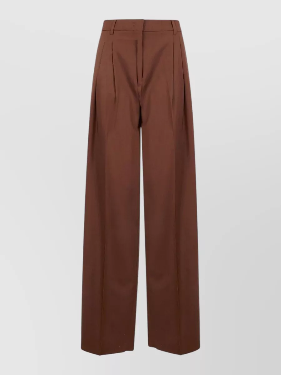 Max Mara virgin wool wide-leg trousers