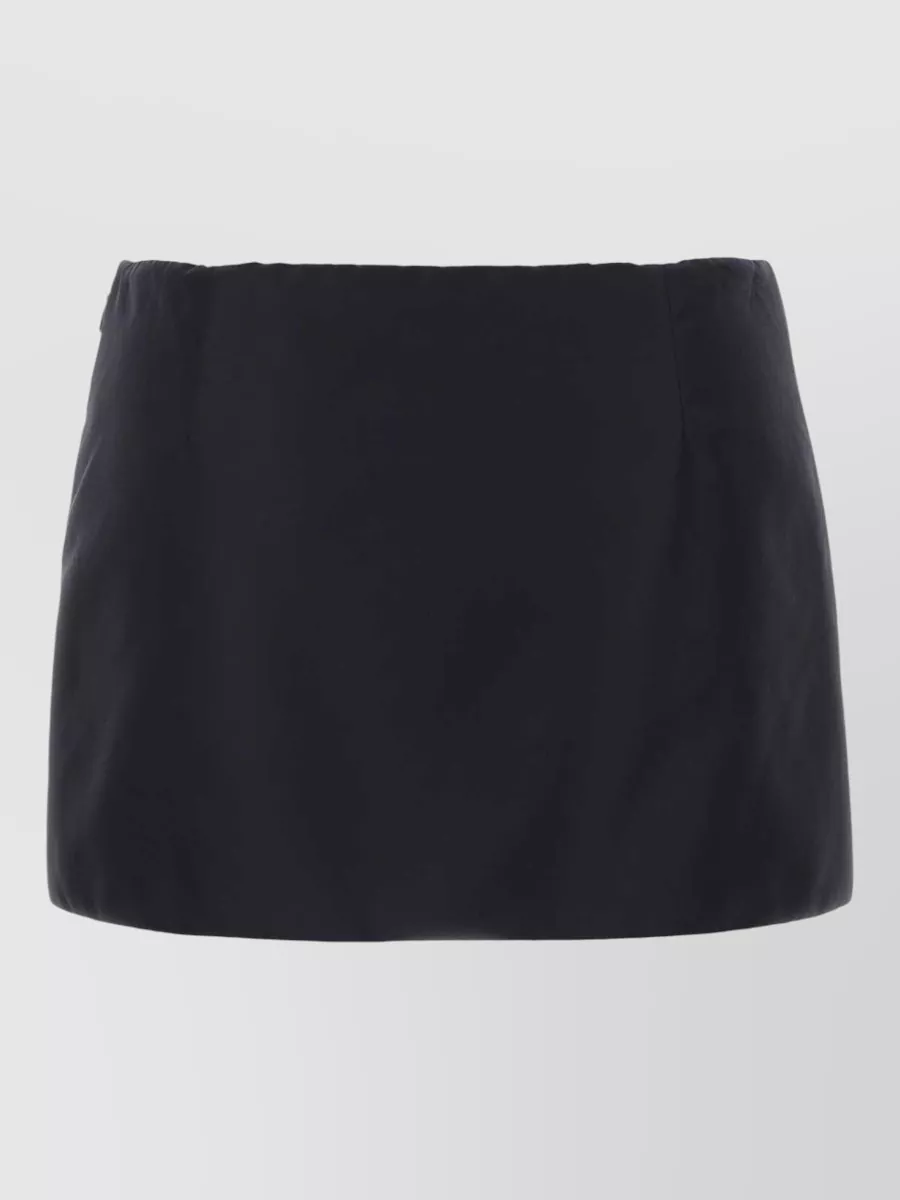 Miu Miu Mini Skirt With Front Zip Pocket