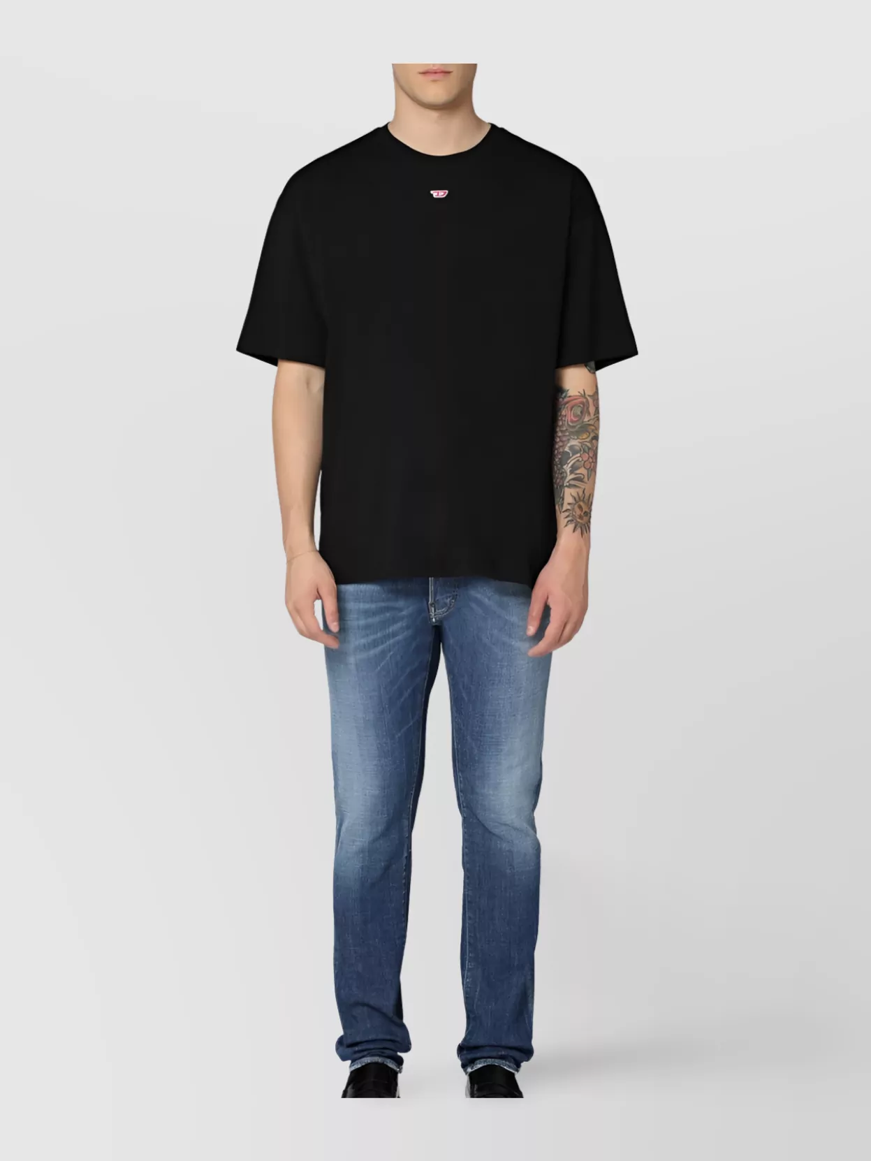 Dolce&Gabbana Straight Leg Jeans With Faded Effect