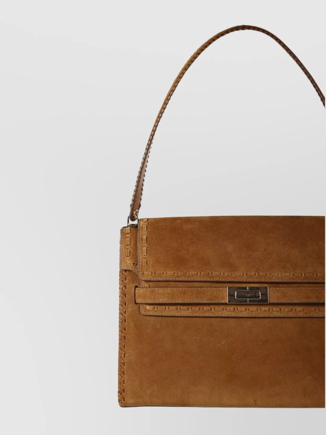 Tory Burch Large Suede Shoulder Bag Handle