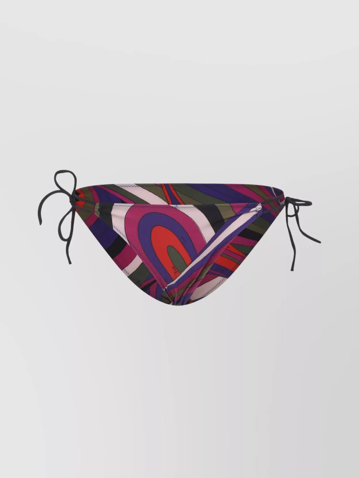 Pucci Low-rise Tie-side Bikini Bottoms In Multi