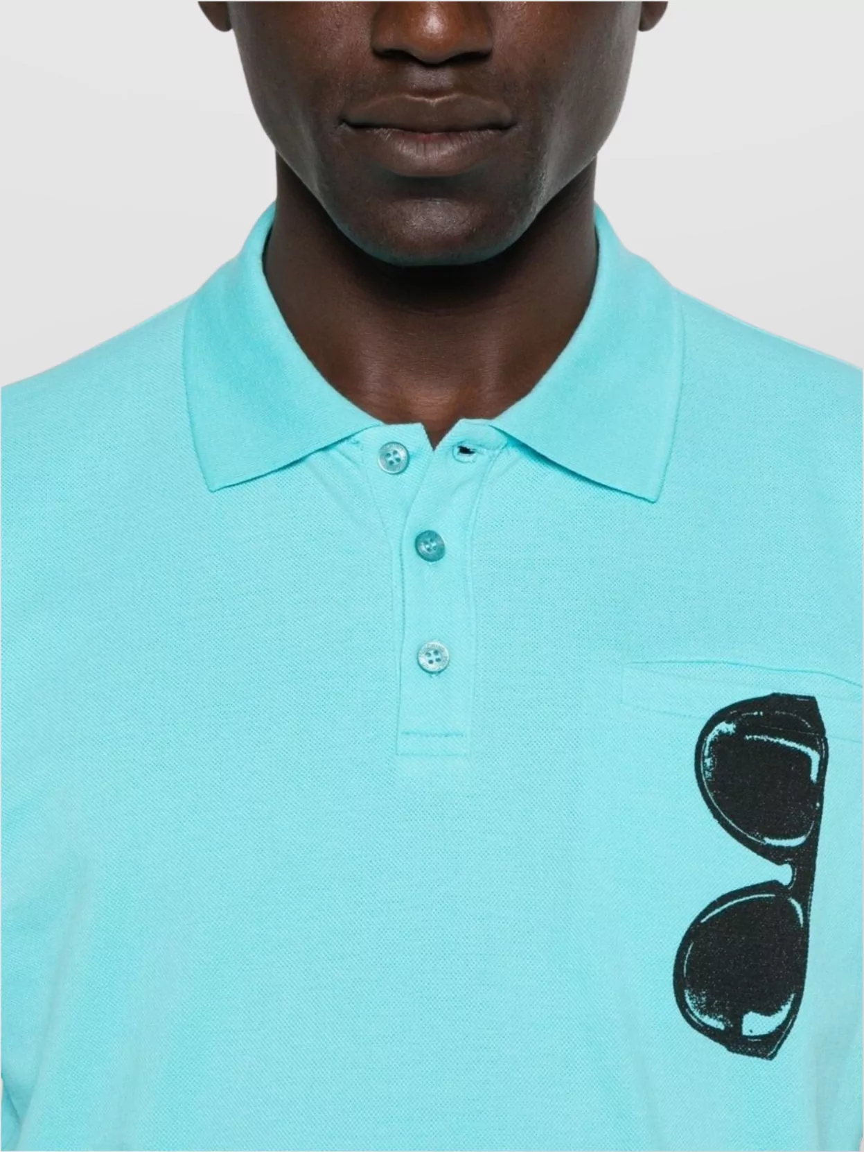 Moschino Pocket Collar Short Sleeve Polo Shirt