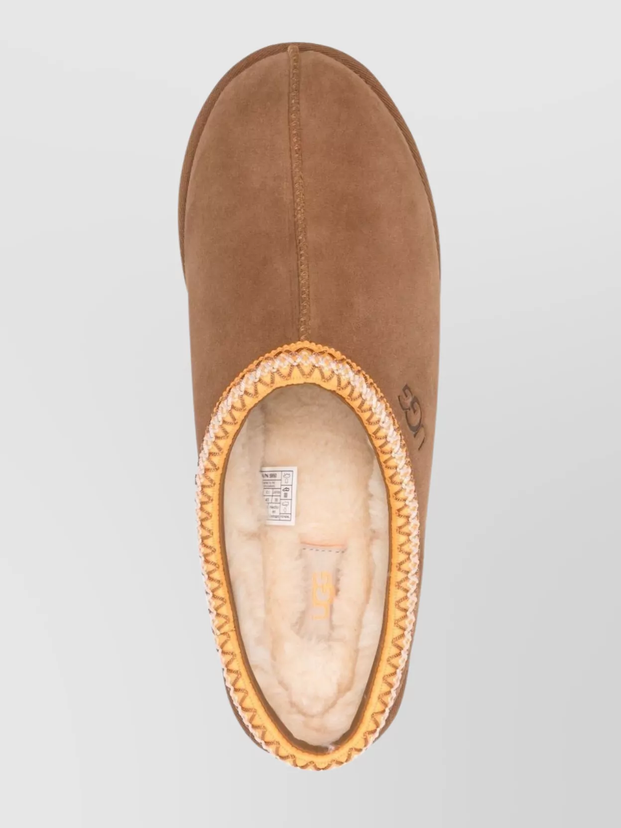 Ugg Shaggy Suede Clogs Braided Hem