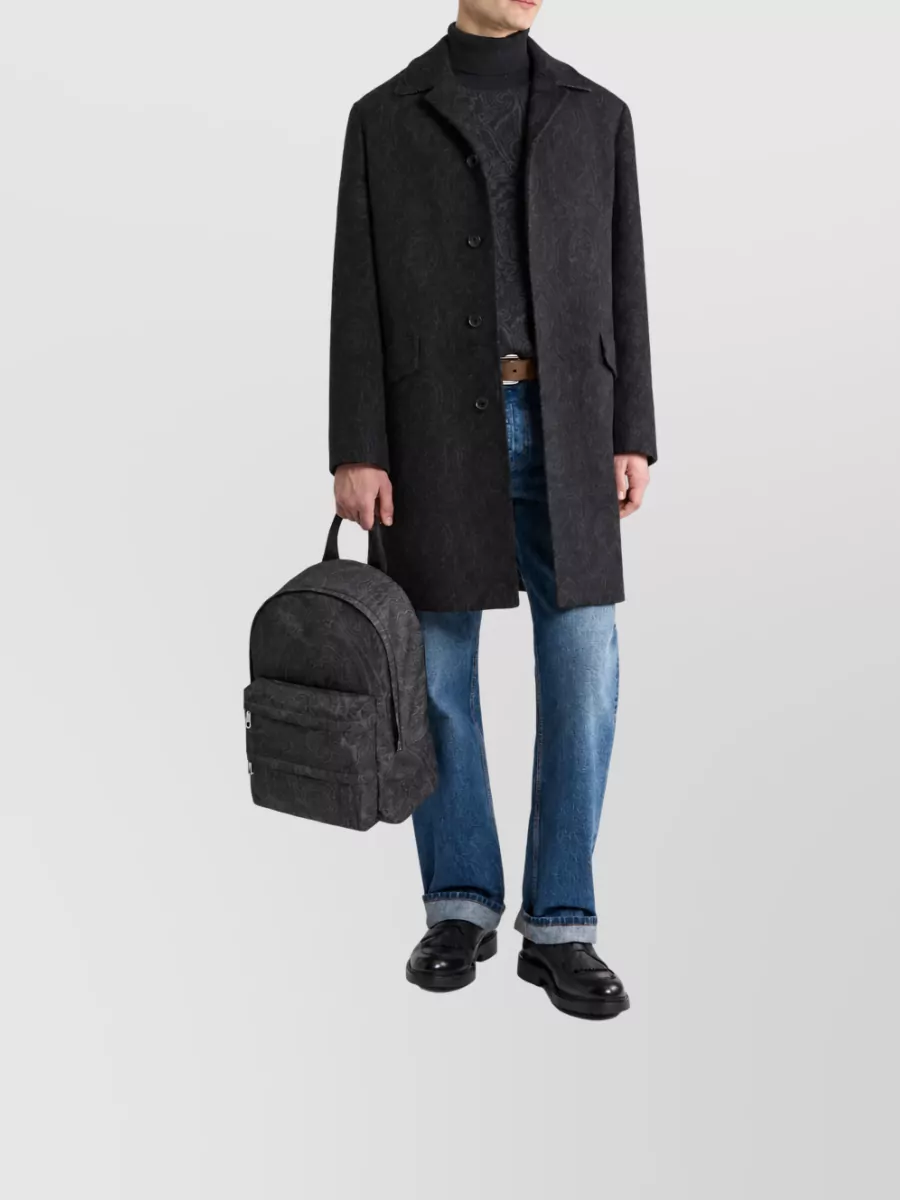 Etro Printed Nylon Backpack