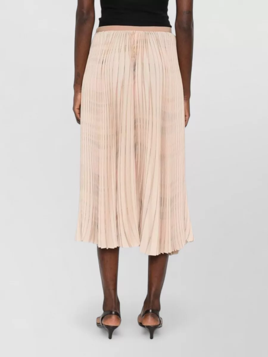Fabiana Filippi Midi Skirt Lightweight Fabric Pleated Design