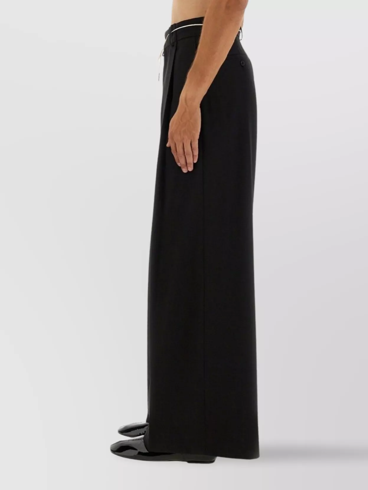 Dries Van Noten Wide-Leg Trousers Featuring Pleated Front